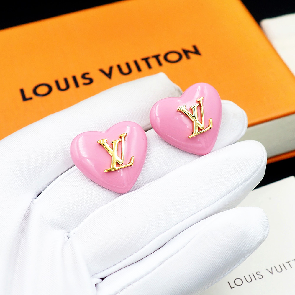 [TOP] Louis Vuitton LV Earrings - Pink - 711 Luxury