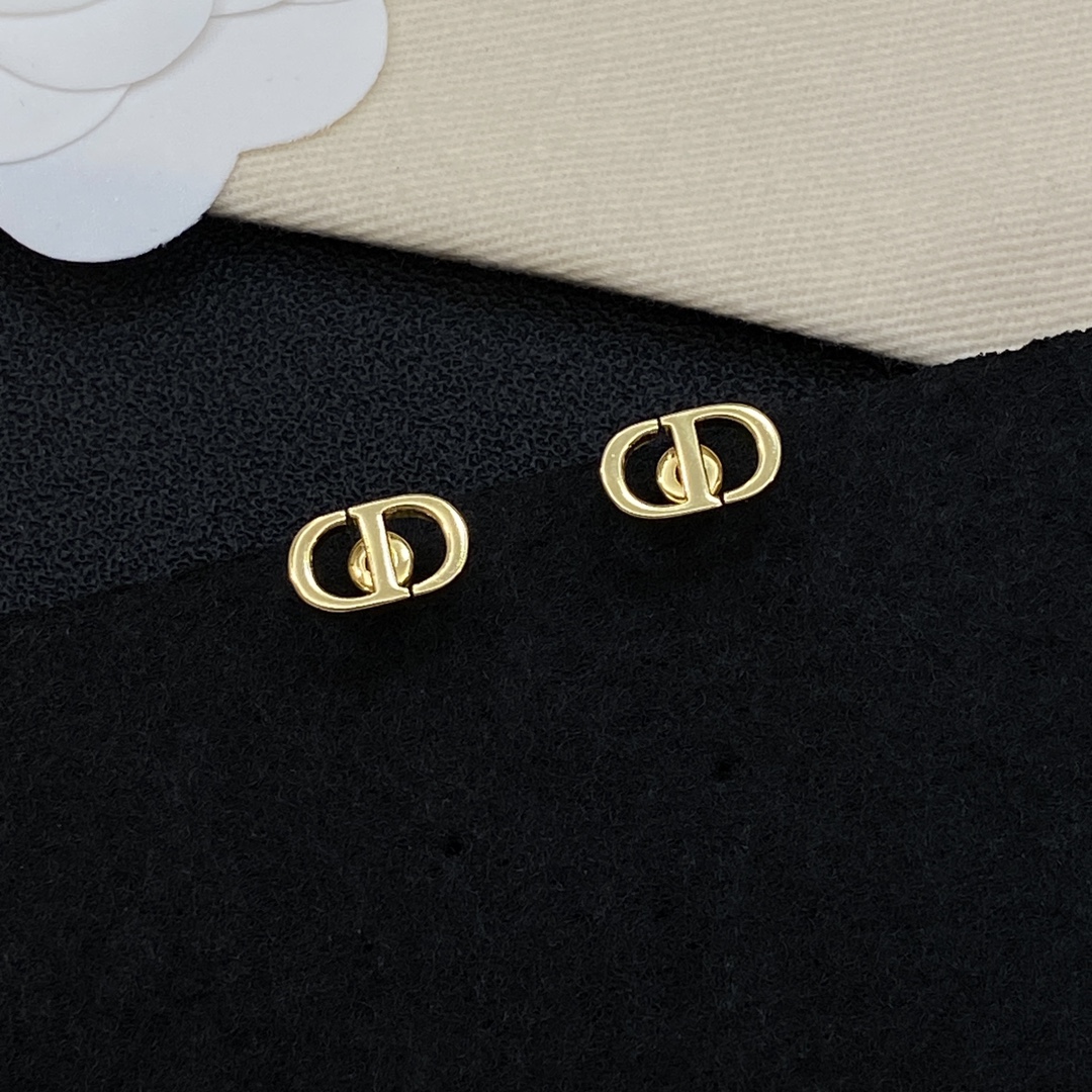 [TOP] Christian Dior Earrings - Gold - 711 Luxury