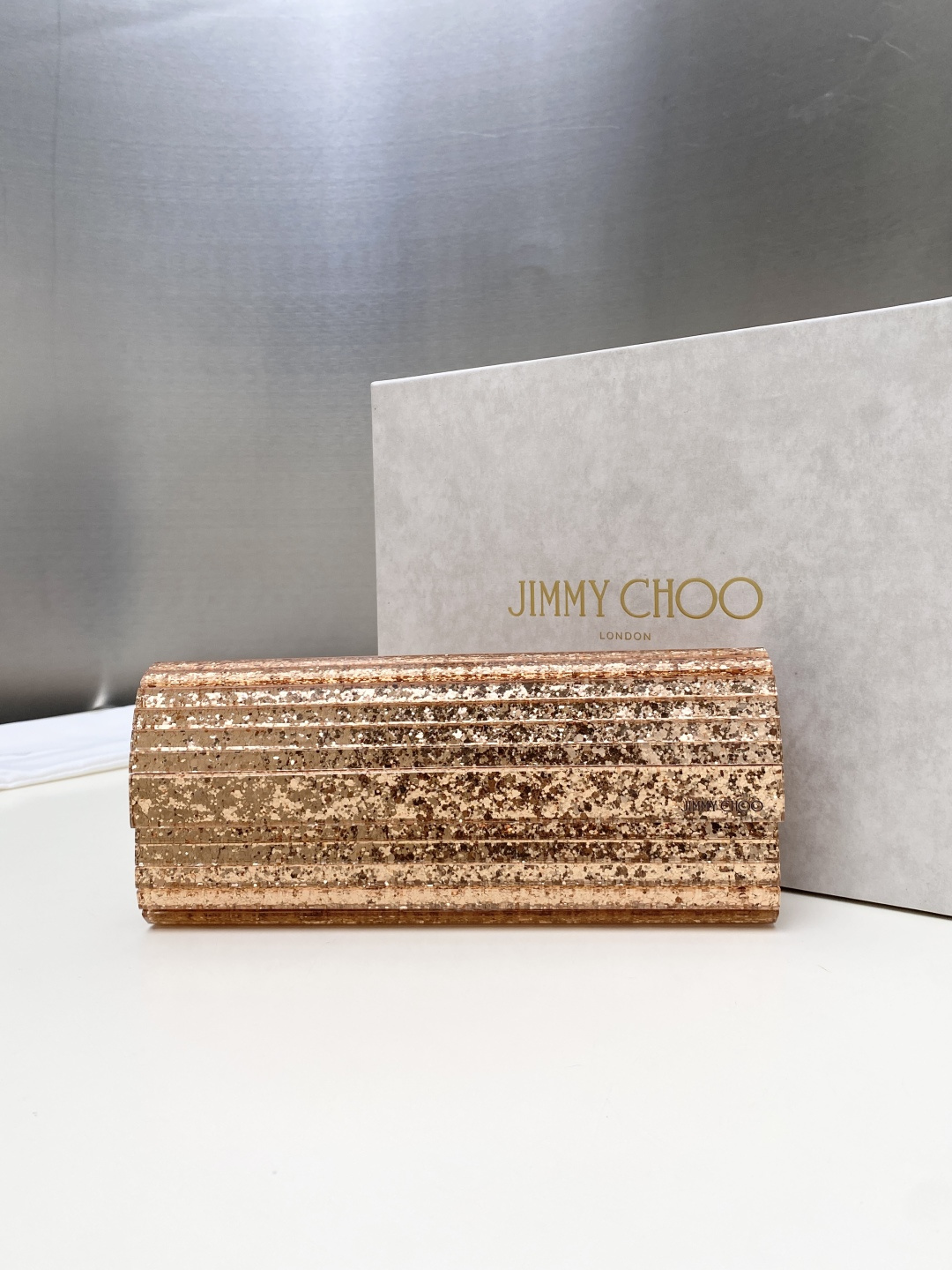 [TOP] JIMMY CHOO Sweetie Bag 24*10*5CM - Rose Gold - 711 Luxury