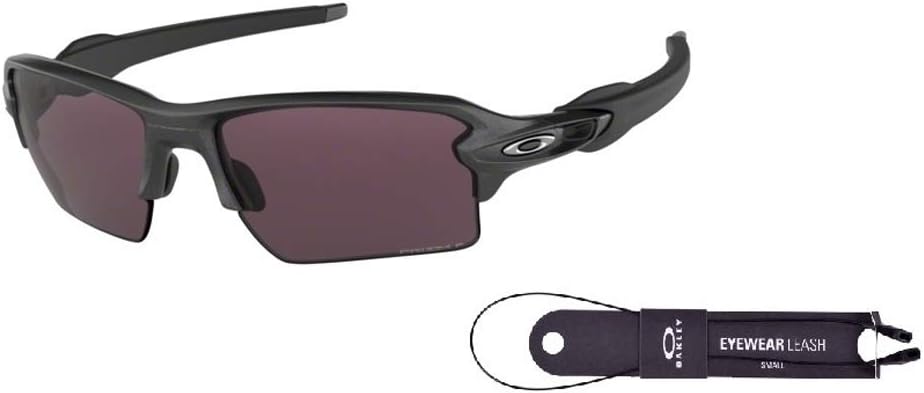 OAKLEY Flak 2.0 XL OO9188 Rectangle Sunglasses For Men+ Bundle Accessory Leash Kit, Microfiber Pouch