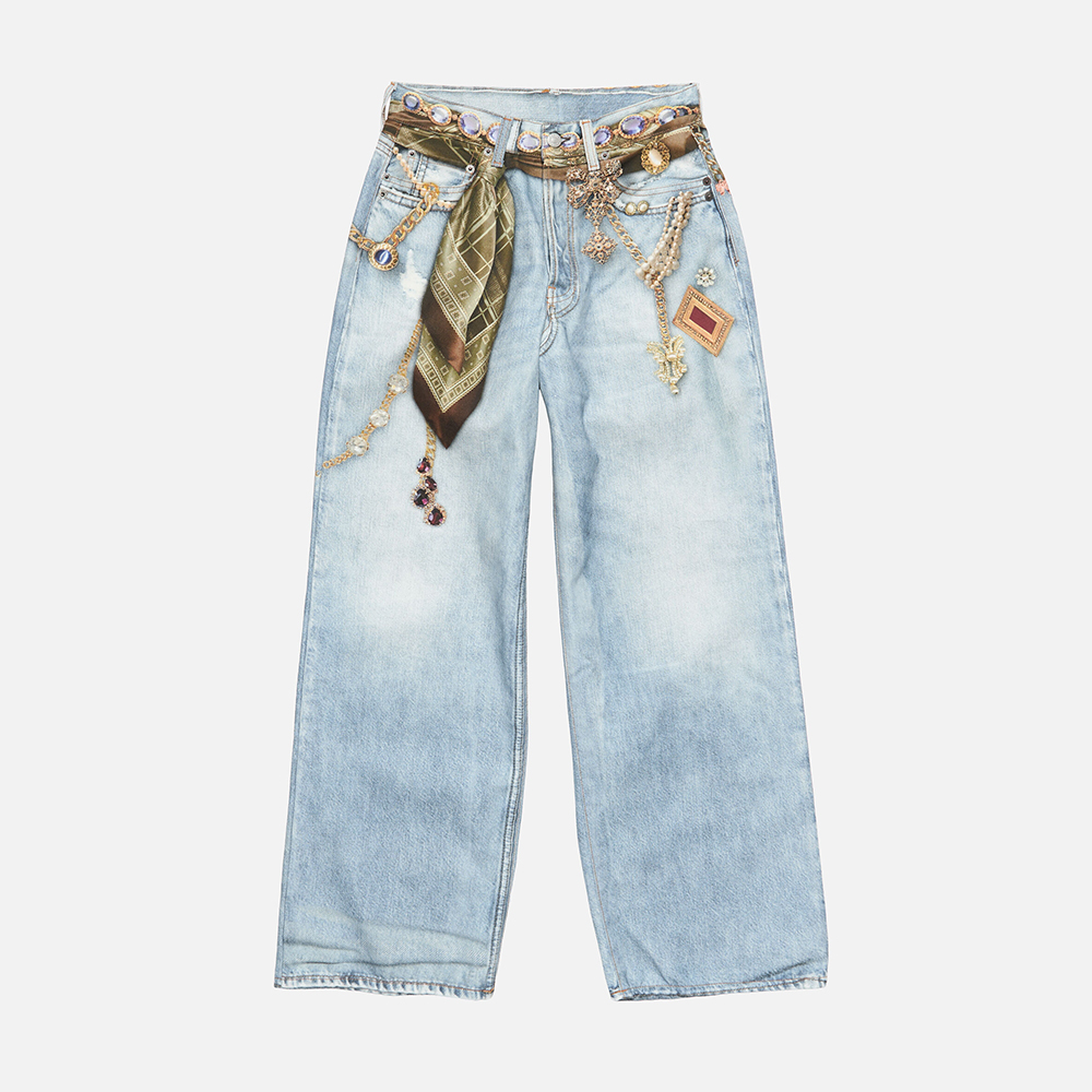 Acne Studios blue Clothing Acne Studios Trompe-l Œil Jewellery Jeans 1981 Light Blue #378333 | Nigo Office