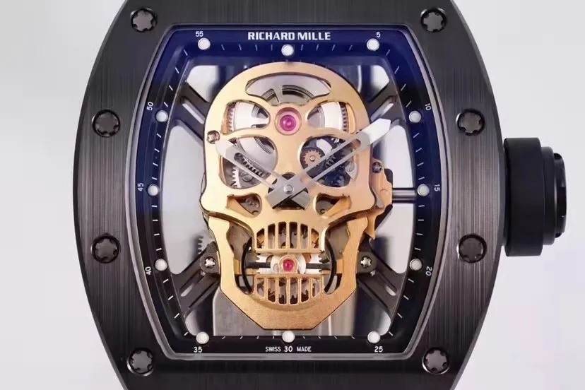 RM 52-01 Skull Golden Black 44mm