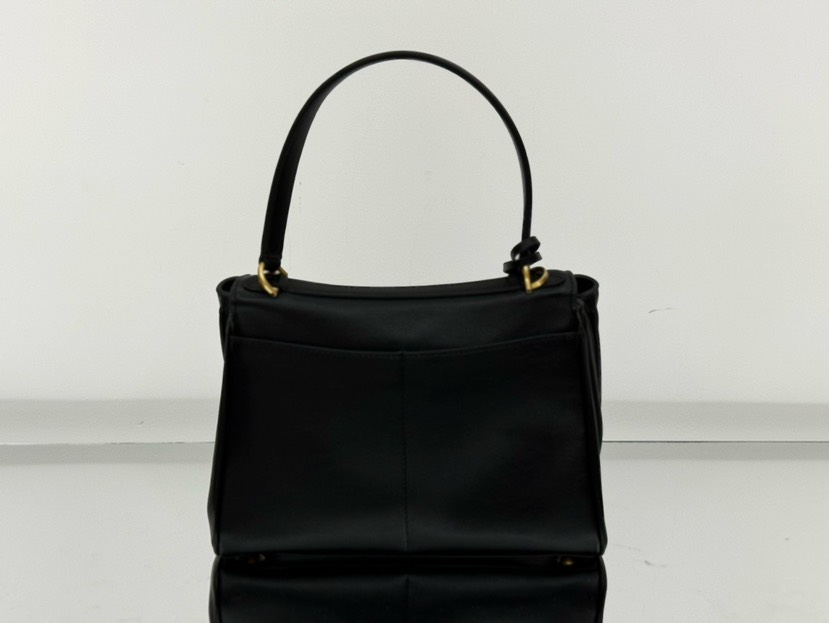 [TOP] BALENCIAGA Rodeo Bag 29x20x10cm - Black & GHW