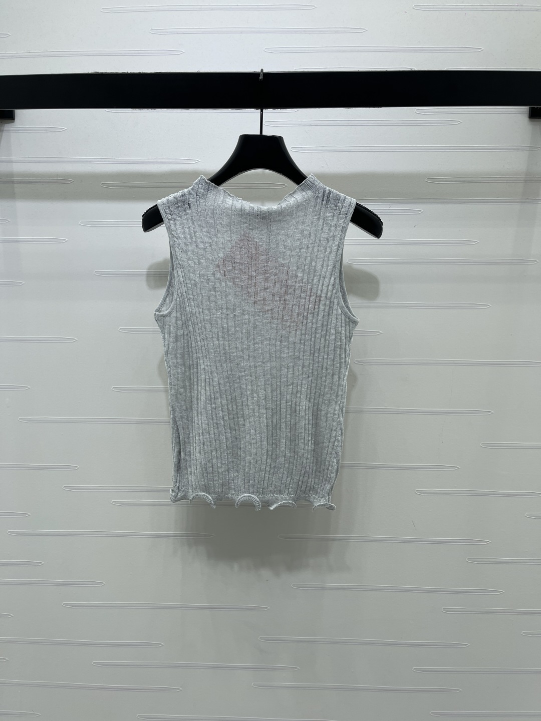 [TOP] Miu Miu Knit Vest - Gray - 711 Luxury