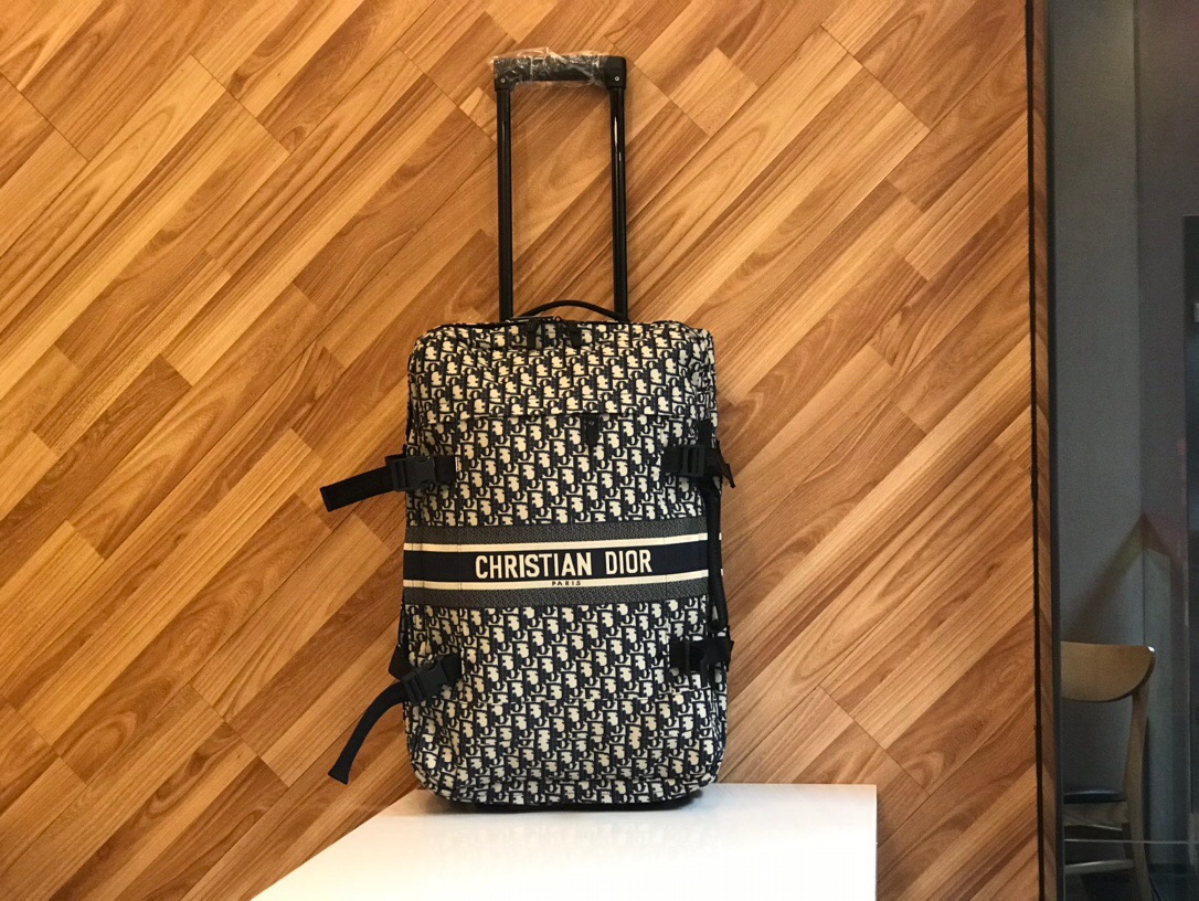 [TOP] Christian Dior Luggage Box 49-33-21cm -Black - 711 Luxury