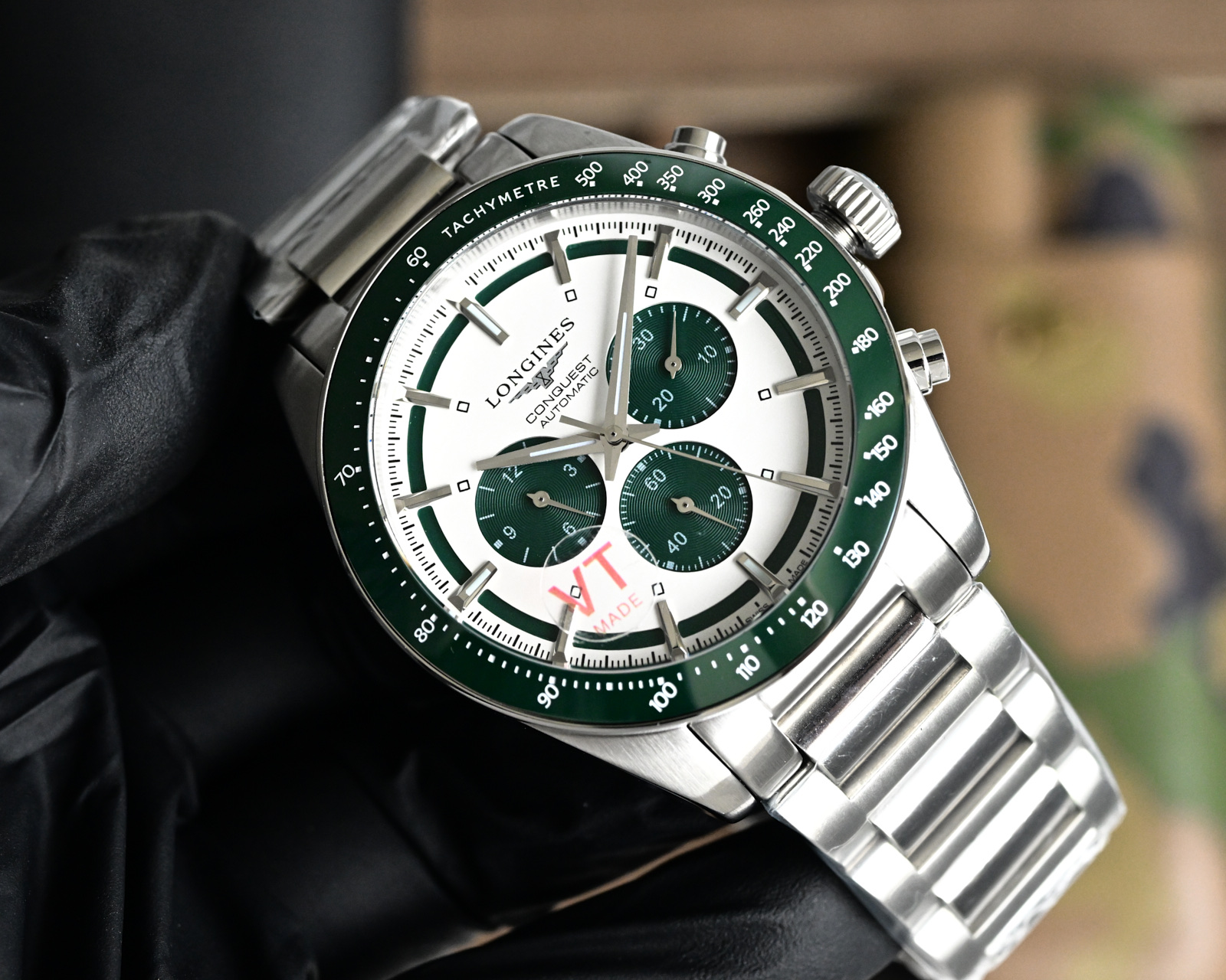[TOP] LONGINES Watch 42mm - Green/White - 711 Luxury