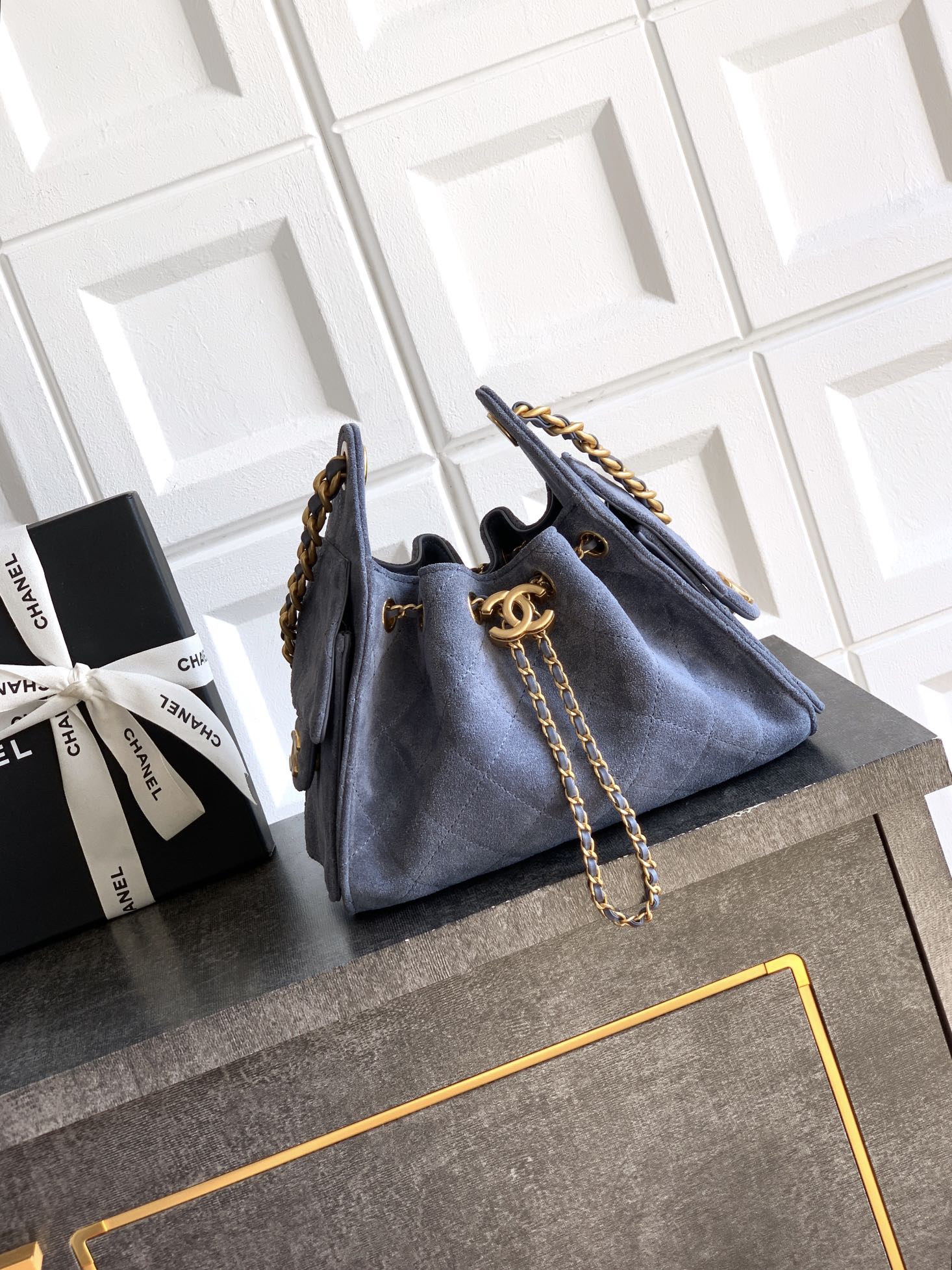 [TOP] CHANEL Mini Suede Hobo Bag 20x22x12.5CM - 8 Colors