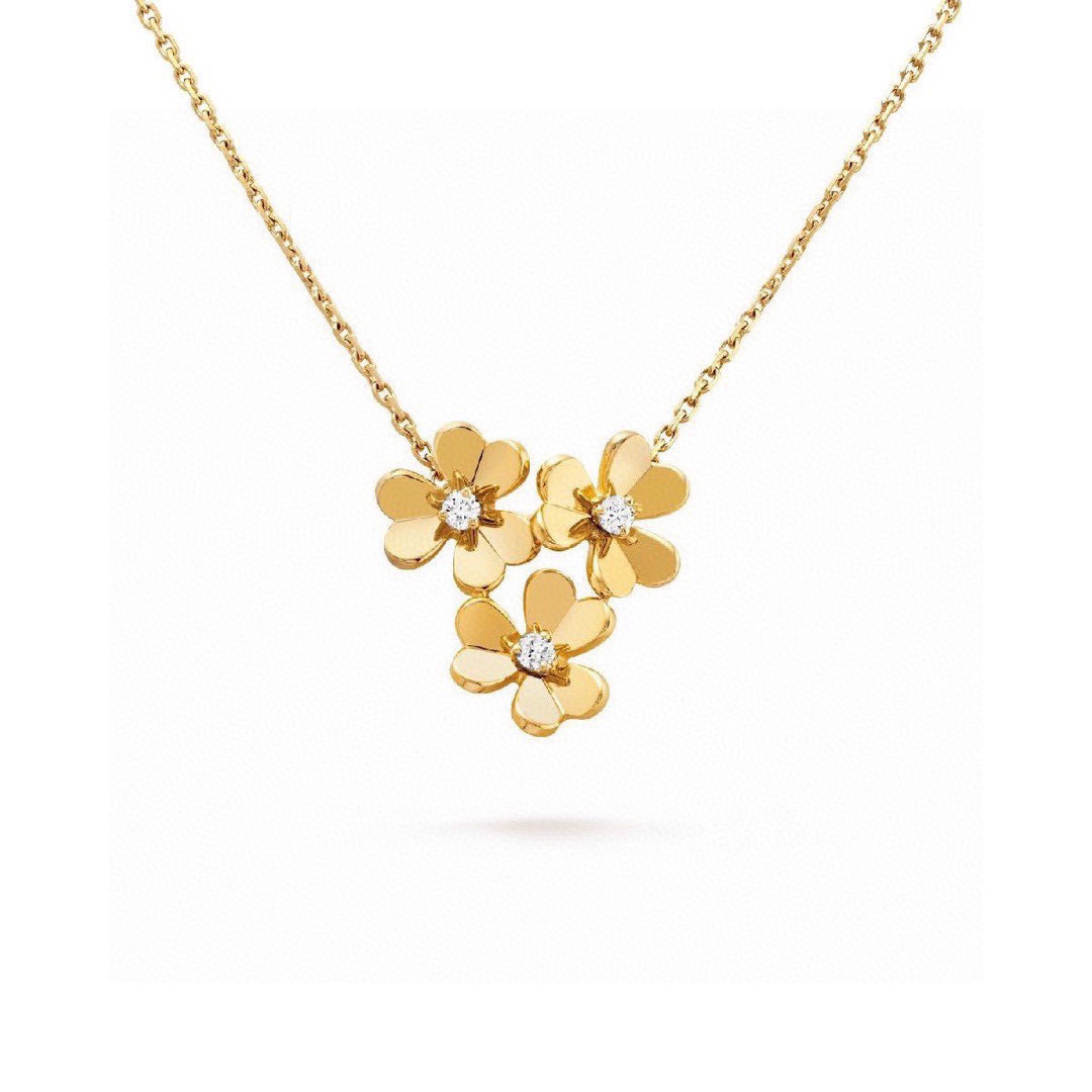 [TOP] Van Cleef & Arpels VCA  Pendant Necklace  - Gold - 711 Luxury
