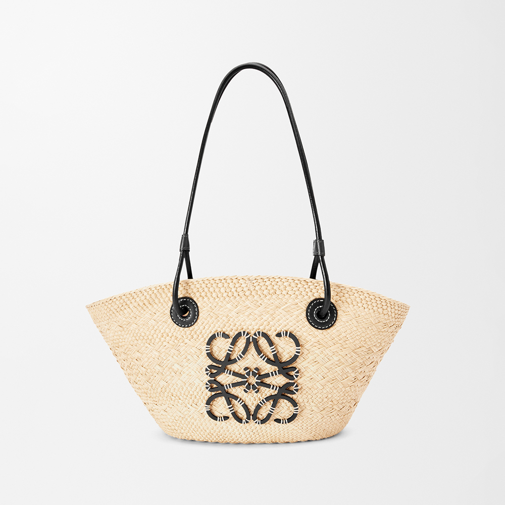 Loewe beige Bag Loewe Small Anagram Basket Bag in Iraca Palm and Calfskin Beige | Nigo Office