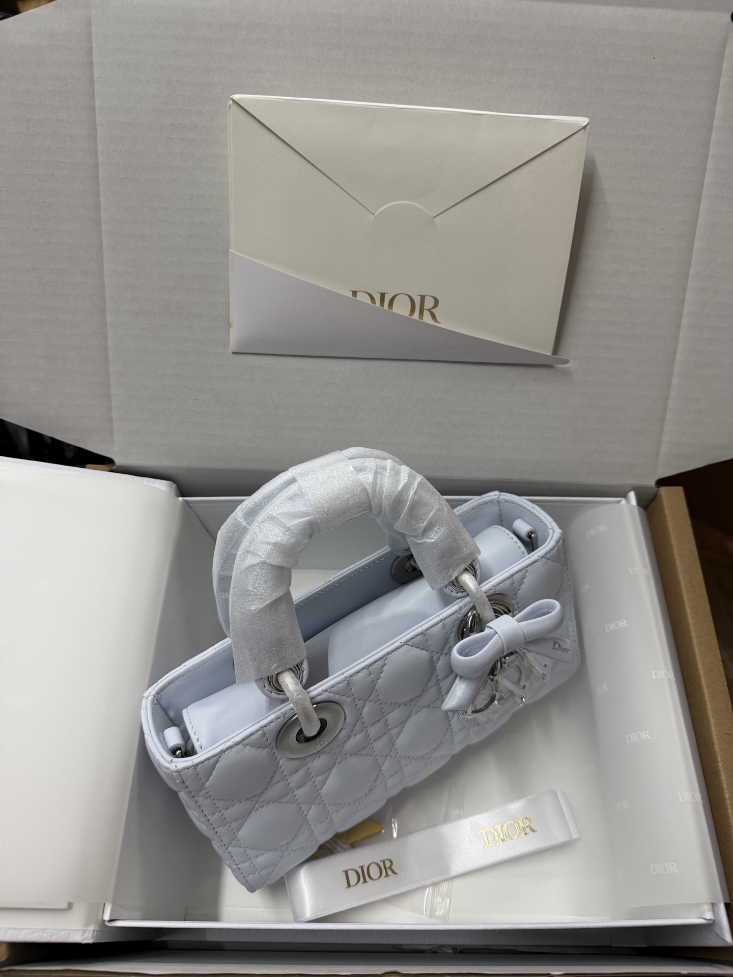 [TOP] Christian Dior Lady D-Joy Bag 22cm - Blue - 711 Luxury