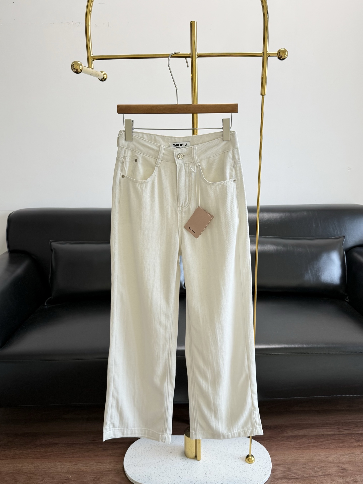 [TOP] Miu Miu Pants - White - 711 Luxury