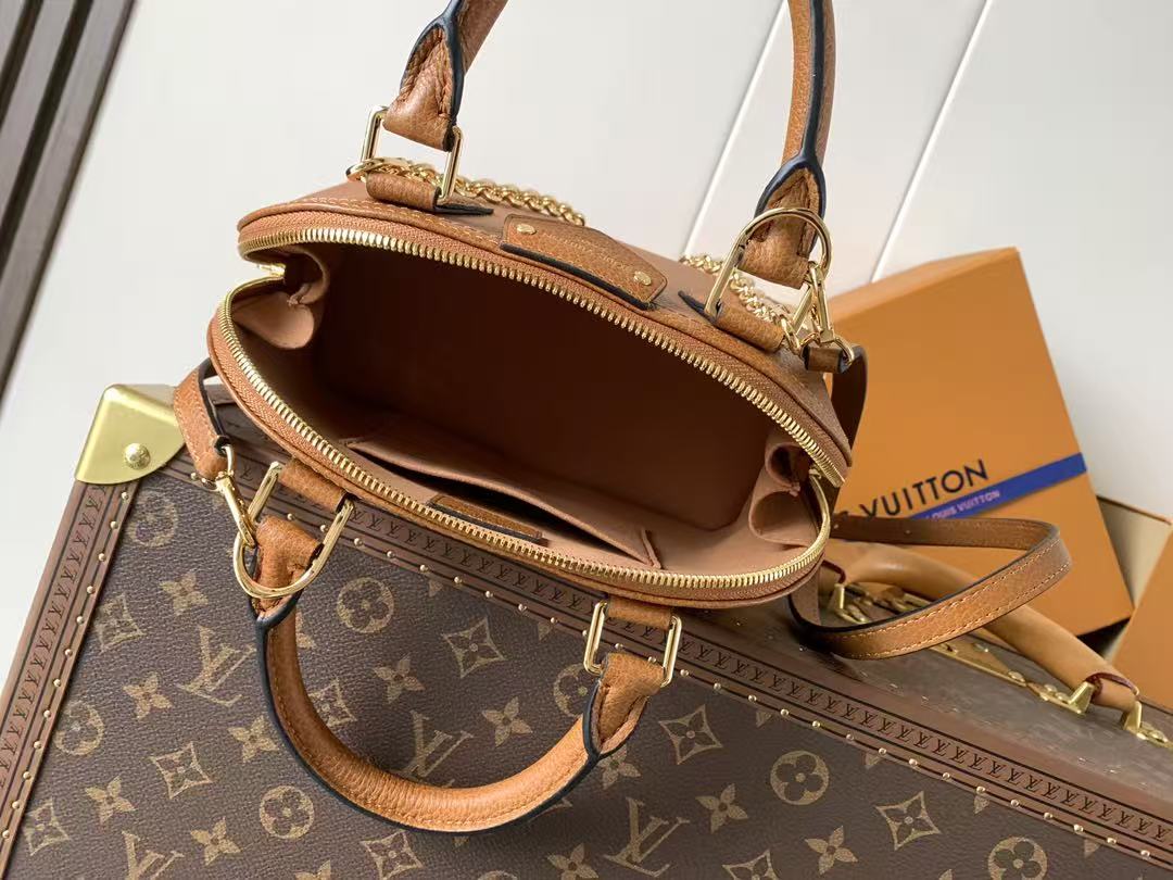 [TOP] Louis Vuitton LV ALMA TRUNK BB 22 x 19 x 11 cm - Brown - 711 Luxury