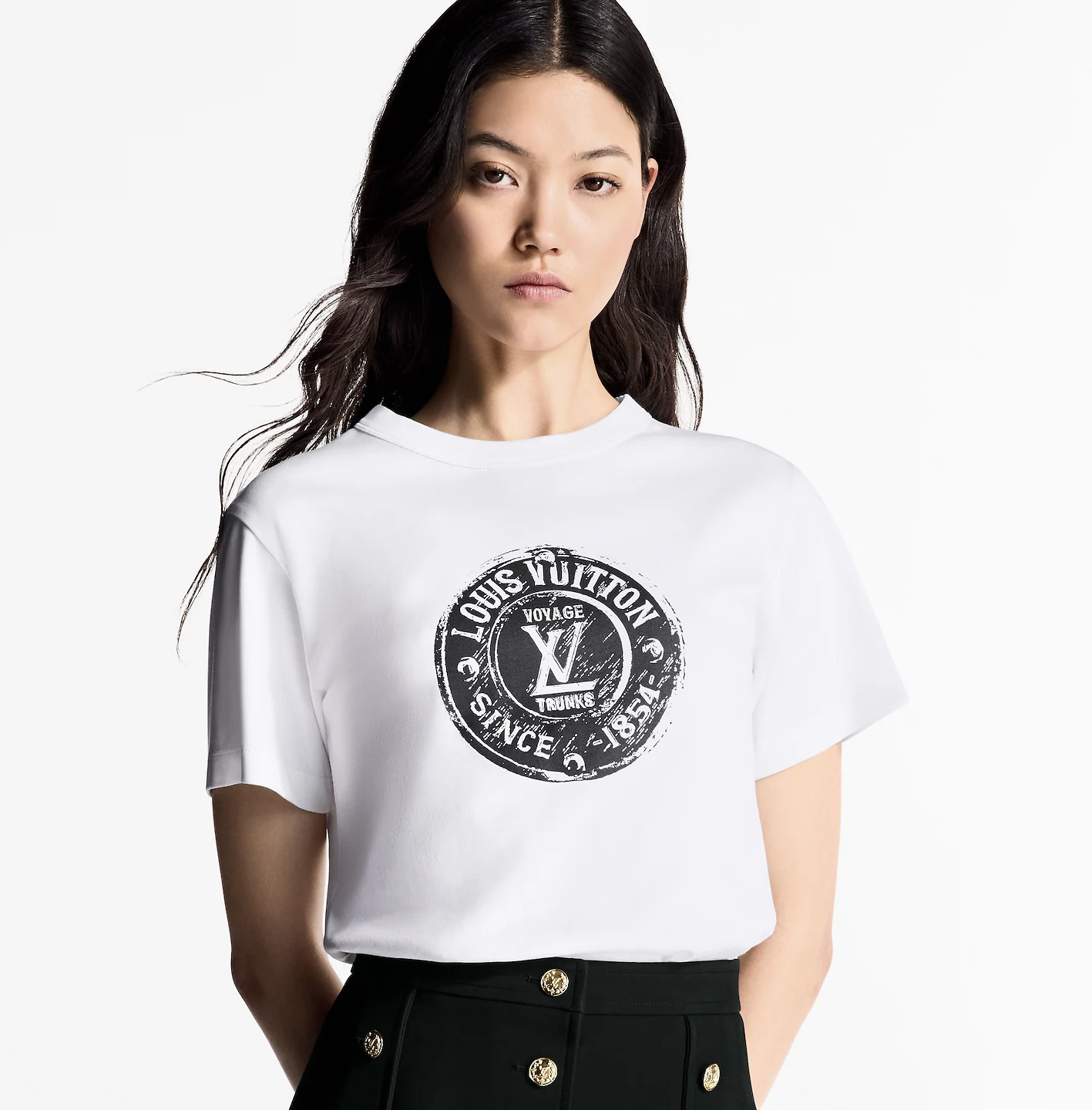 LOUIS VUITTON Playera LV Stamp Mujer #386079