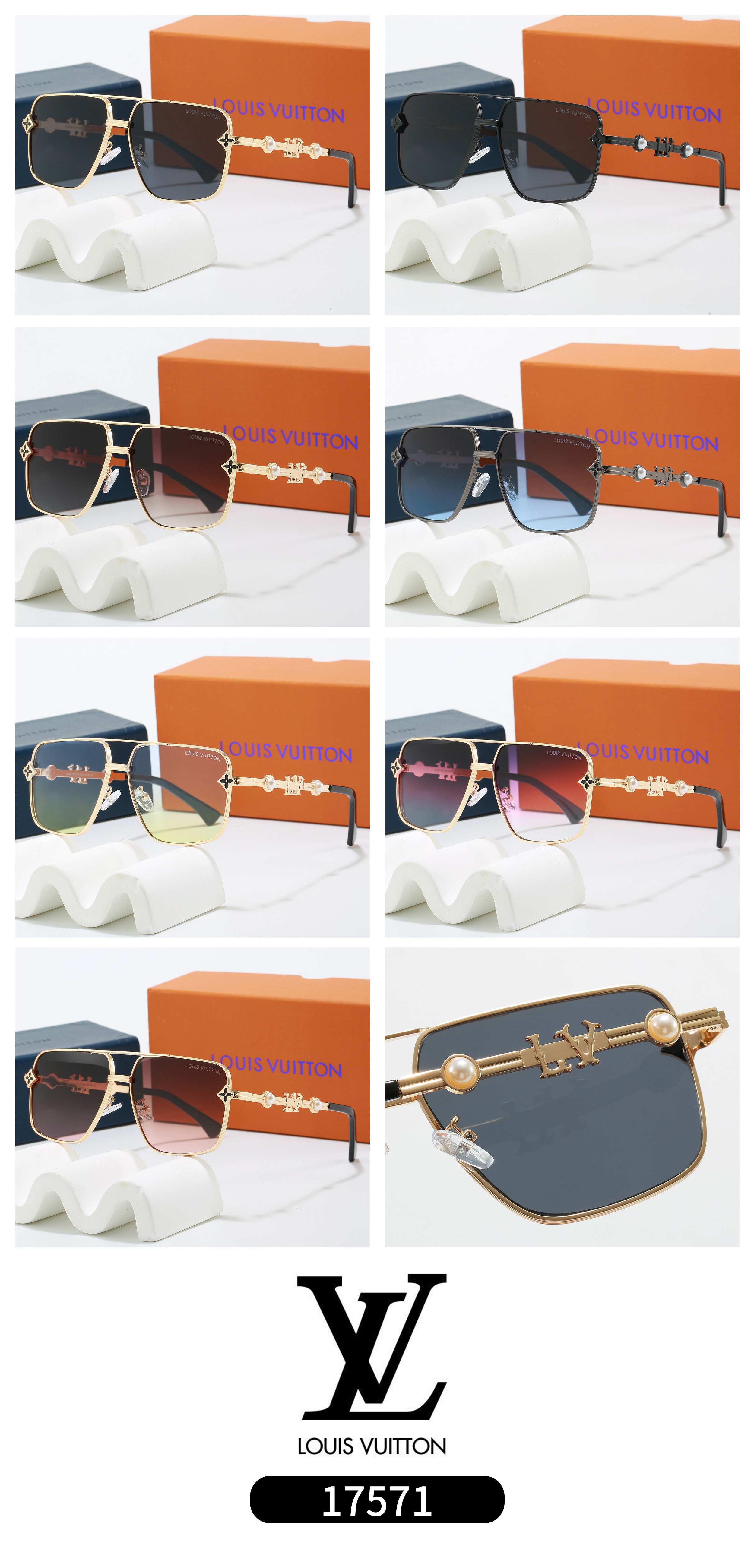 [TOP] Louis Vuitton LV Sunglasses - 7 Colors - 711 Luxury