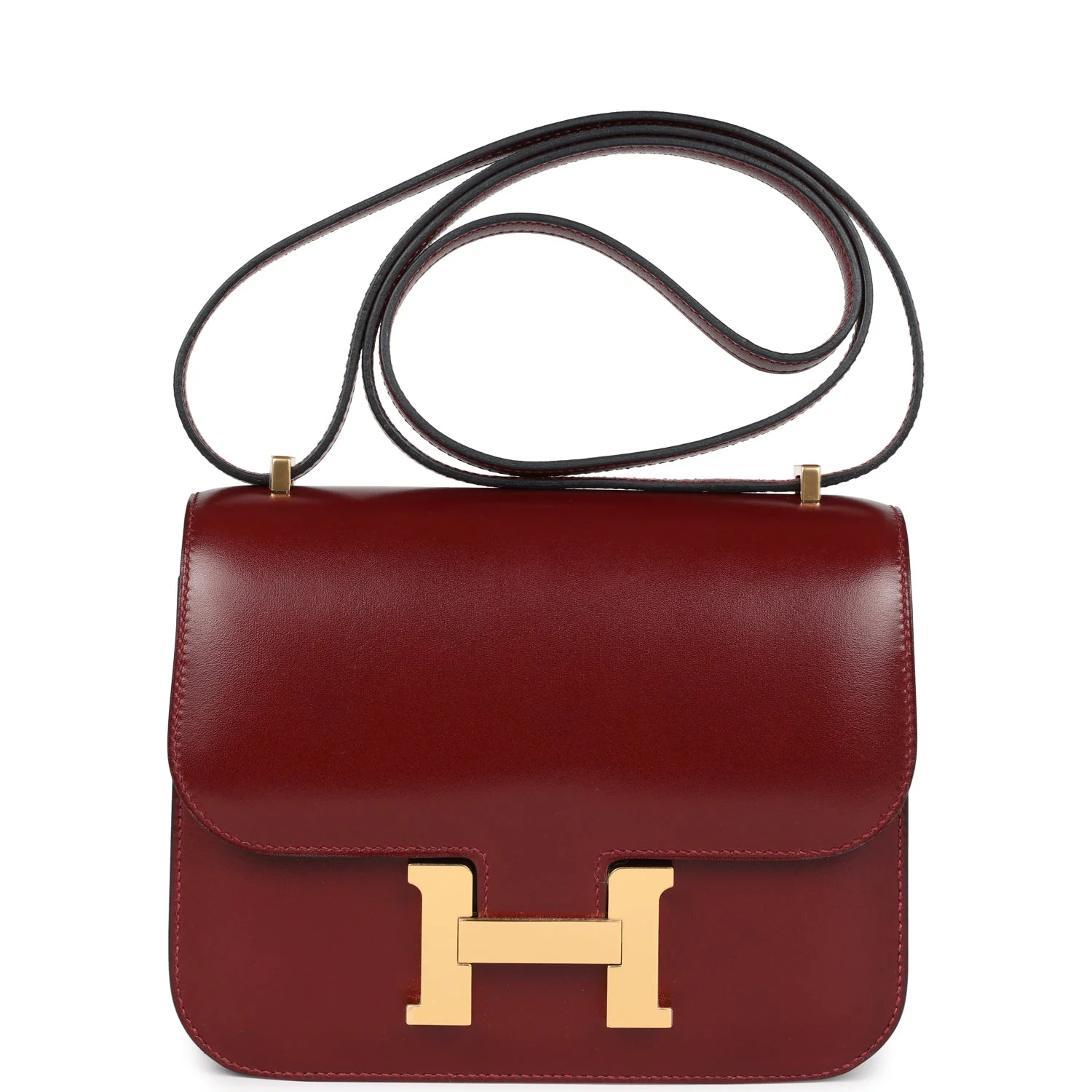 Hermes Constance Rouge H Box Gold Hardware