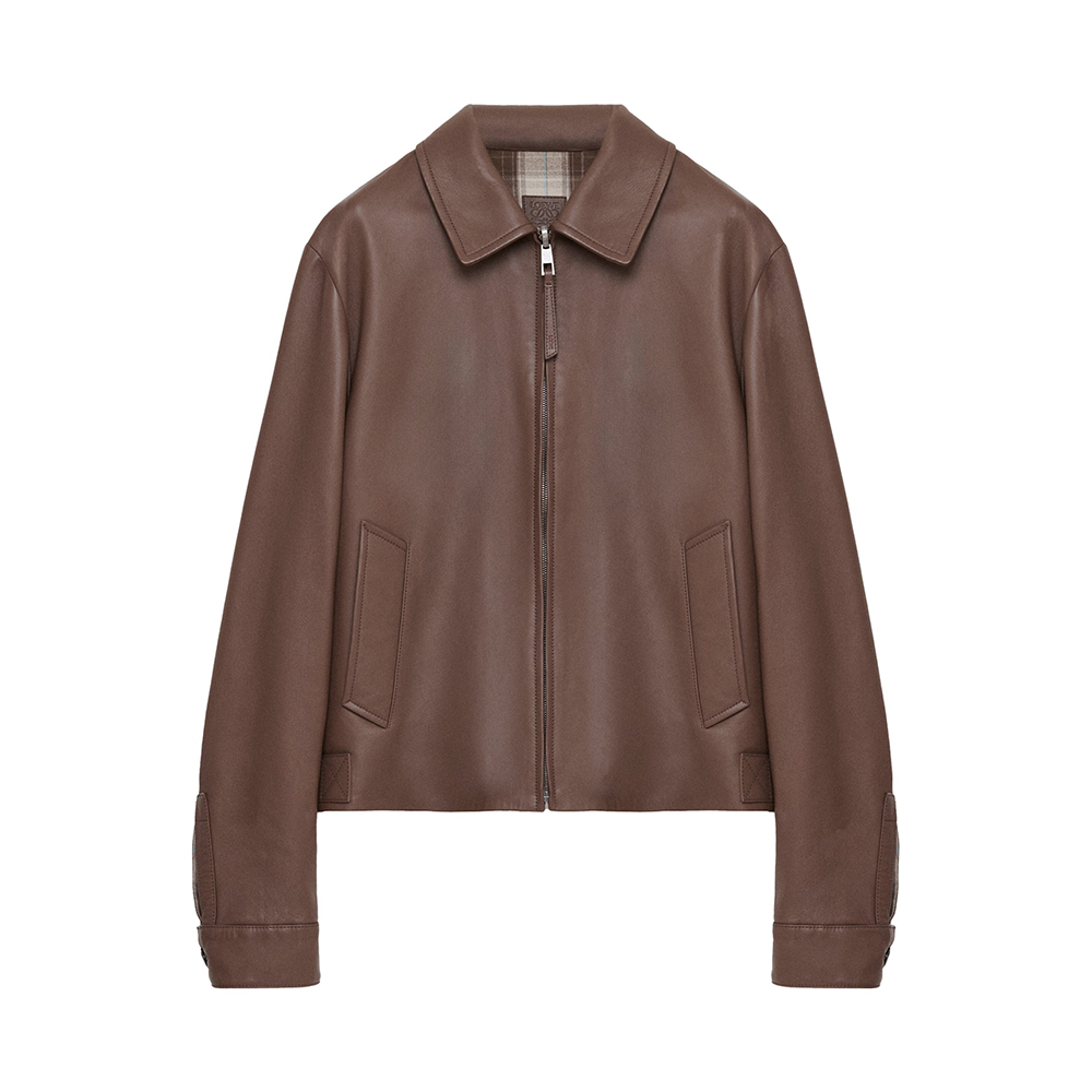 Loewe brown Clothing LOEWE Brown Reversible Leather Jacket #393607 | Nigo Office