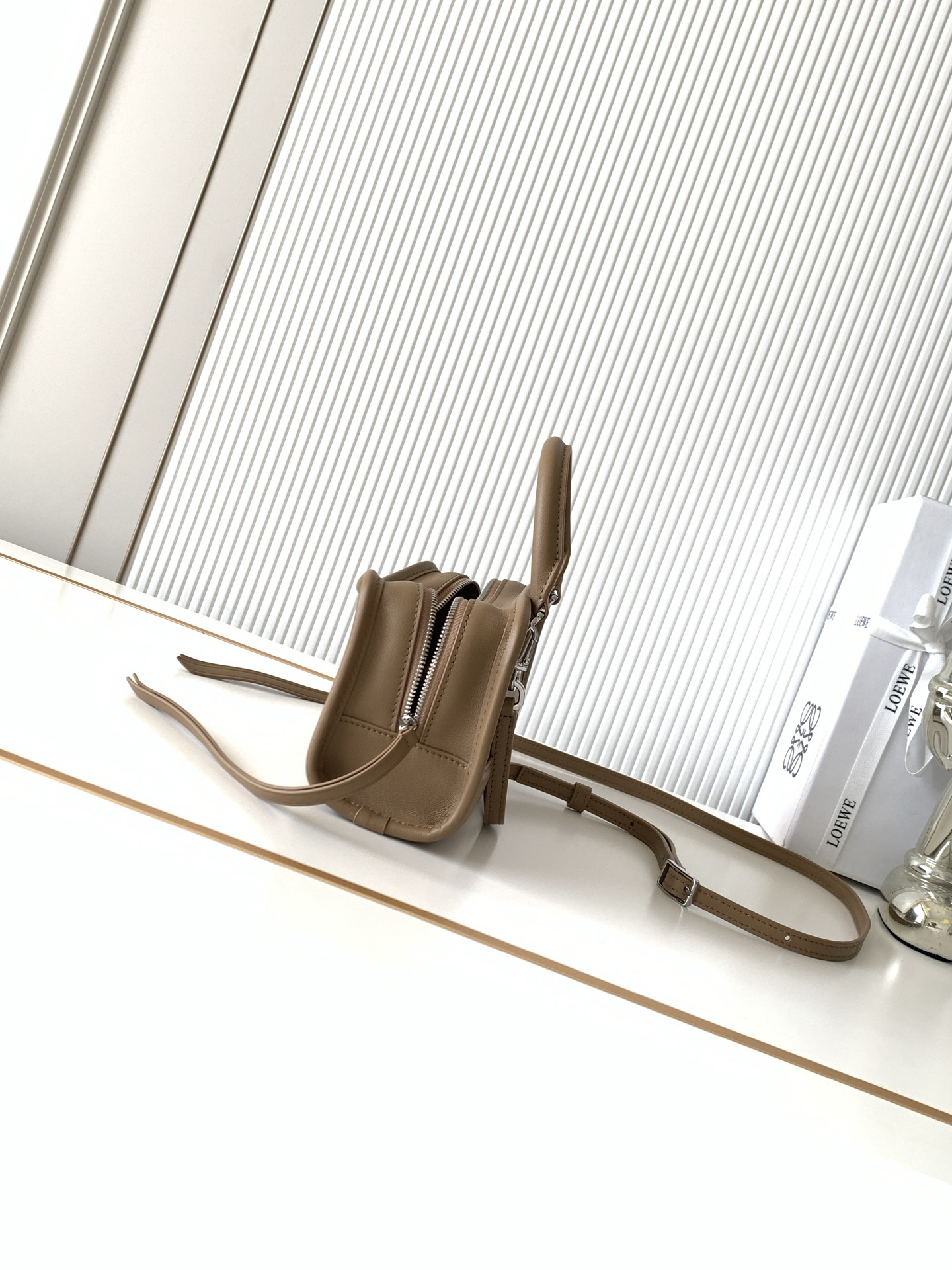 [TOP] LOEWE Amazona 180 Bag 20*11.5*7 CM - Mocha - 711 Luxury