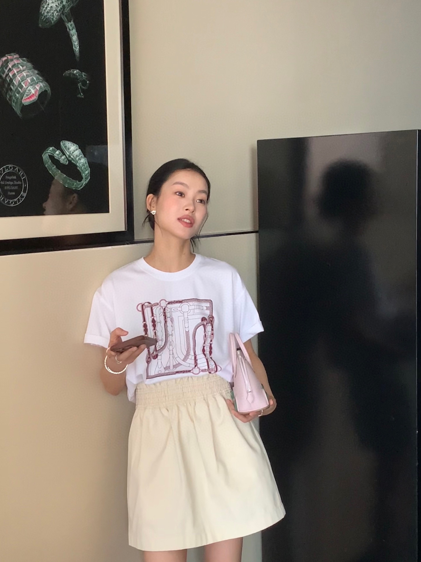 [TOP] HERMES Skirt - Beige