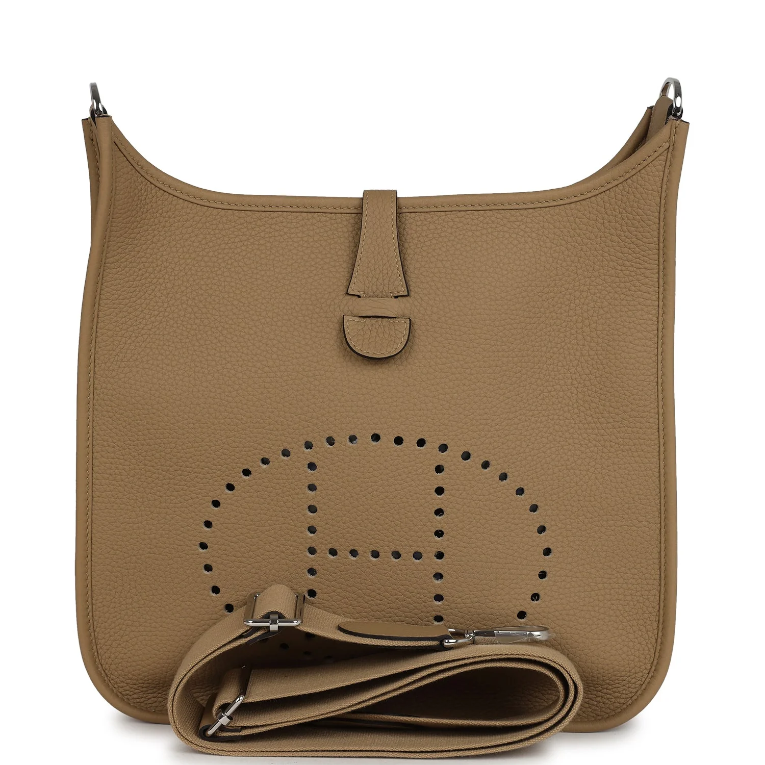 Hermes Evelyne III PM Poussiere Clemence Palladium Hardware