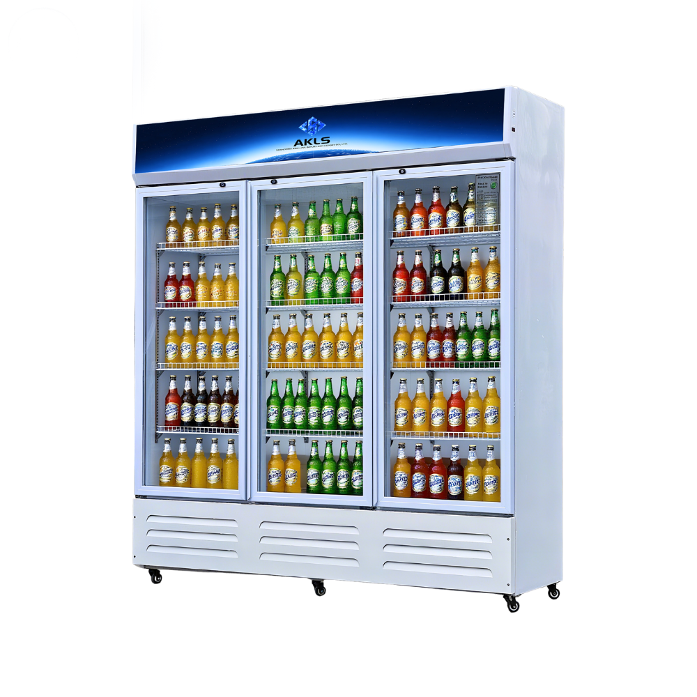 3-door display cabinet/vertical freezer/air-cooled refrigerator--2.2CBM