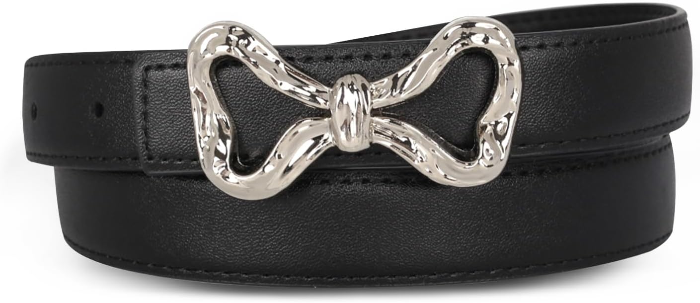 Relang Women's Belts with Gold Buckle, Fashion Waist Band, Elegant Ladies' Belt, Gift for Women