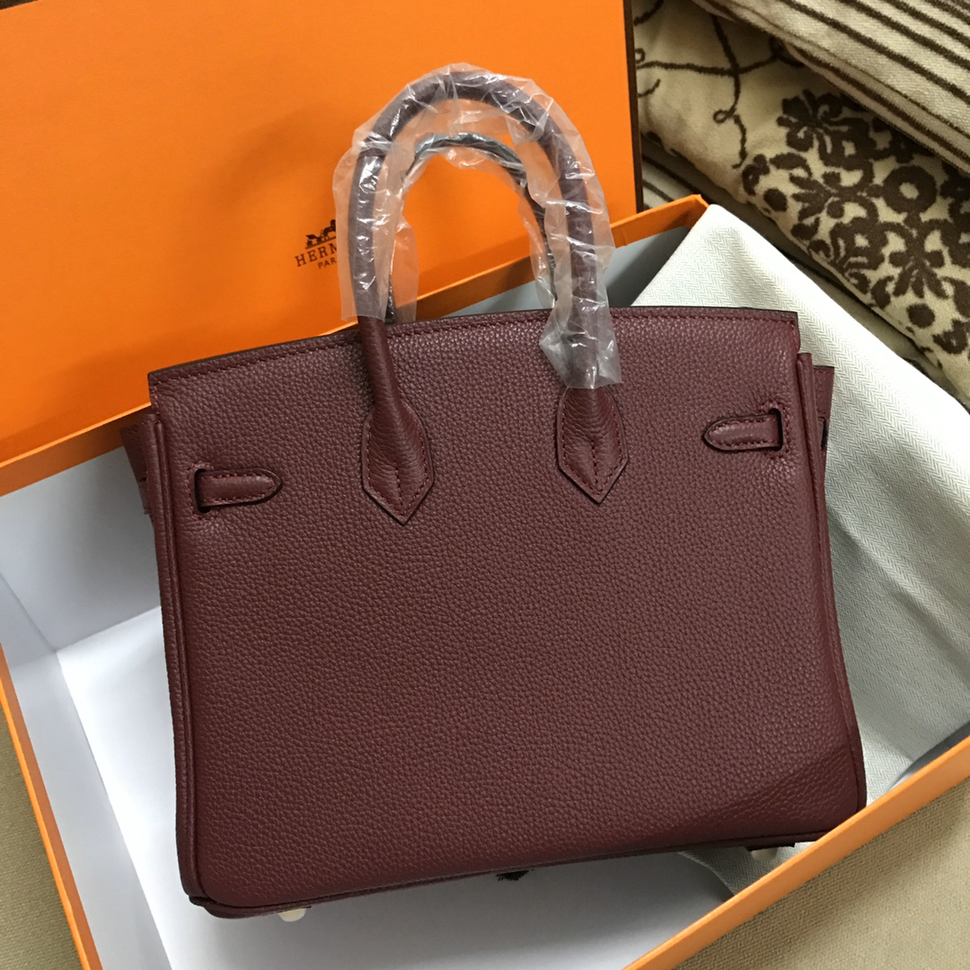 [TOP] HERMES Birkin Togo Leather 25cm - Rouge H & GHW - 711 Luxury