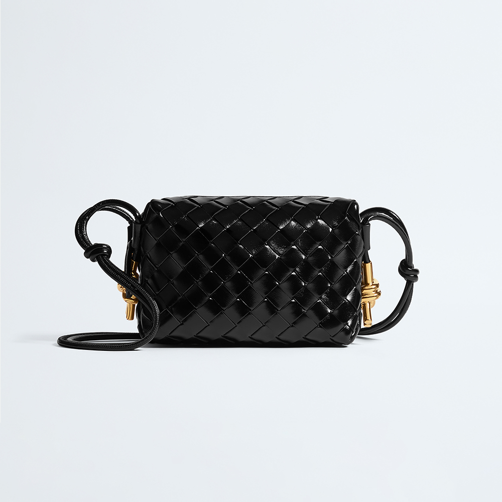 Bottega Veneta Bag Bottega Veneta Mini Loop Crossbody Bag With Metal Knots #393624 | Nigo Office