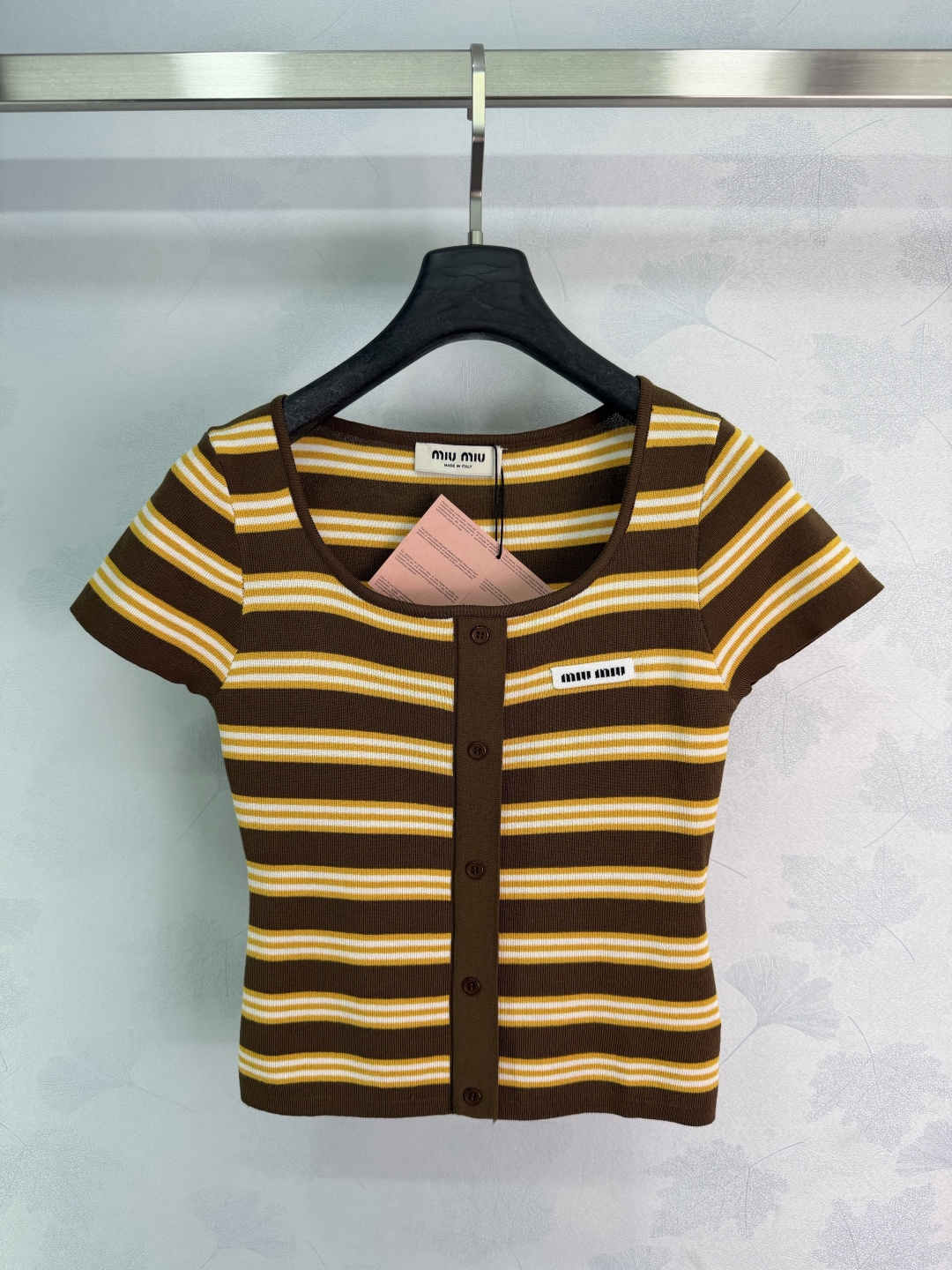 [TOP] Miu Miu Knit Top - Brown - 711 Luxury