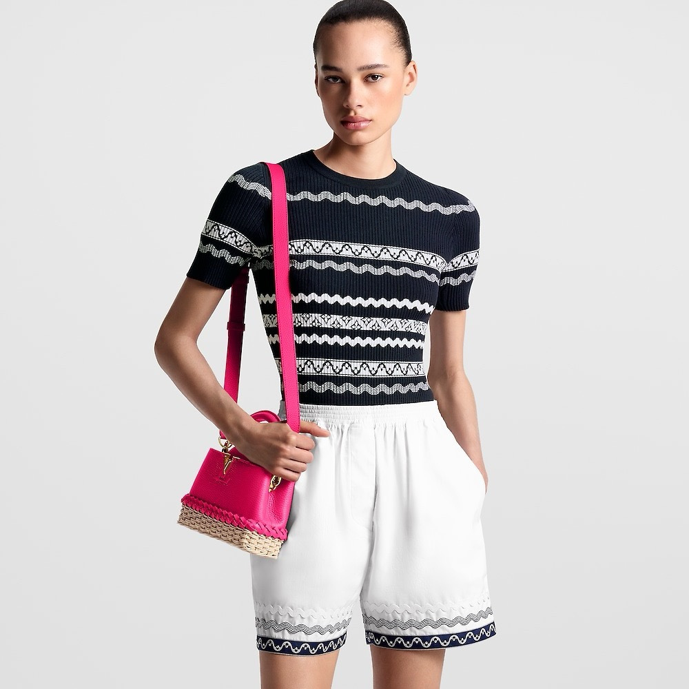 Louis Vuitton Clothing Louis Vuitton Scalloped Striped Sweater #394893 View 2 | Nigo Office