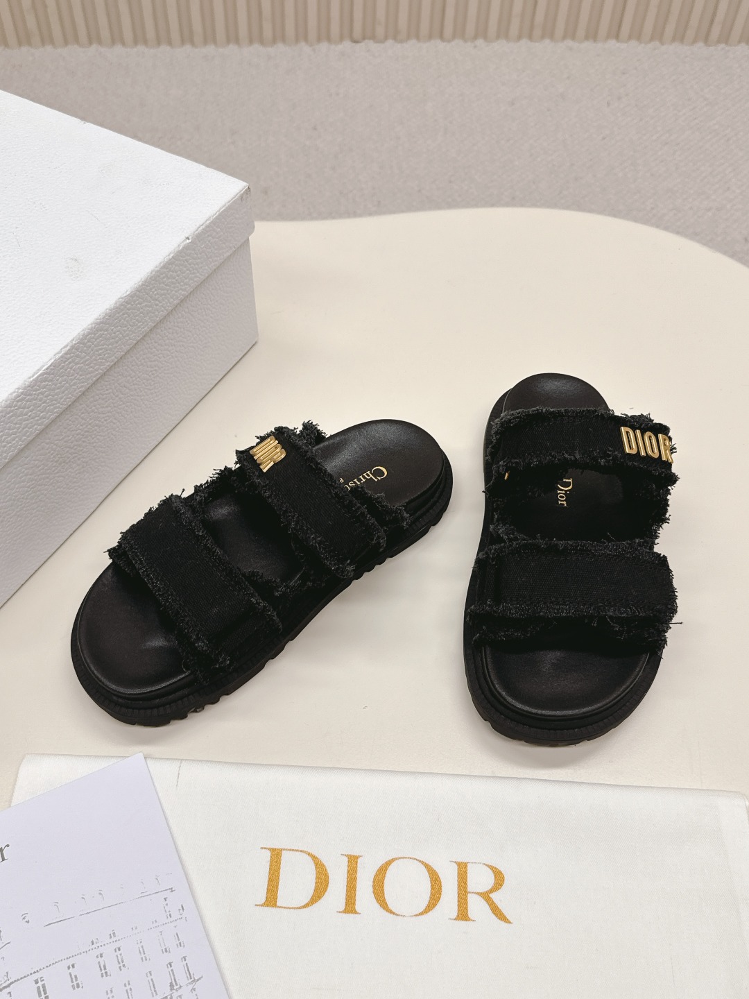 [TOP] Christian Dior Sandals - Black - 711 Luxury