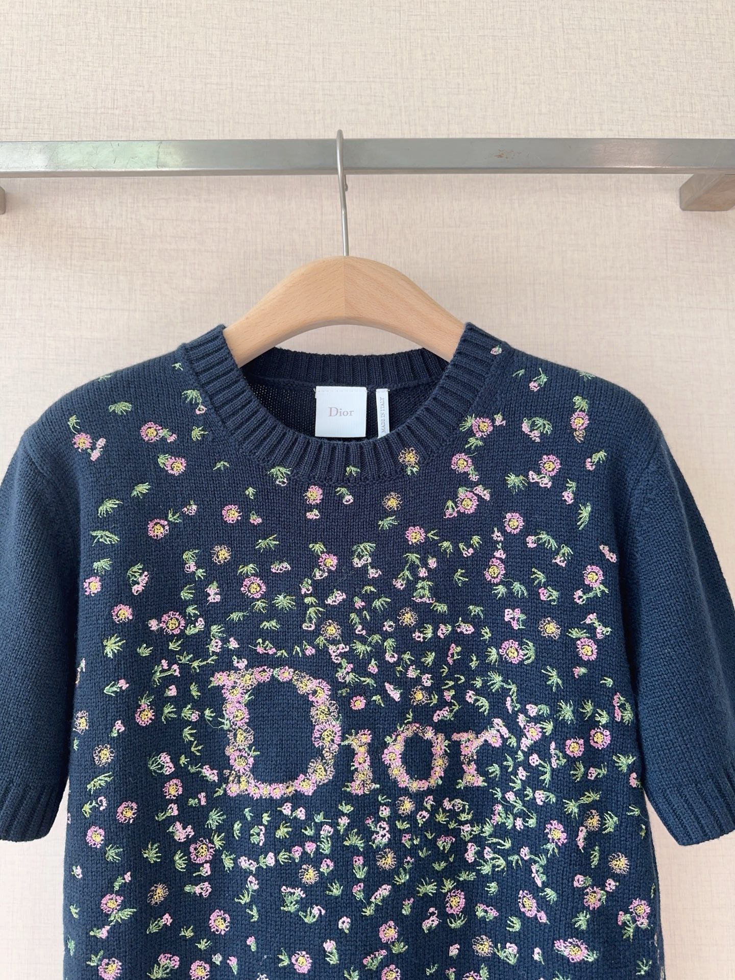 [TOP] Christian Dior Knit Top - Navy Blue - 711 Luxury