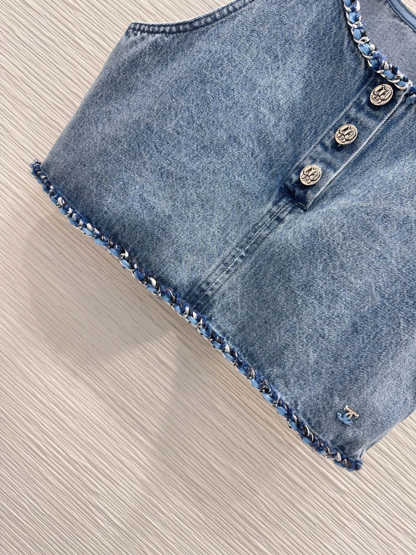 [TOP] CHANEL Denim Top - Blue