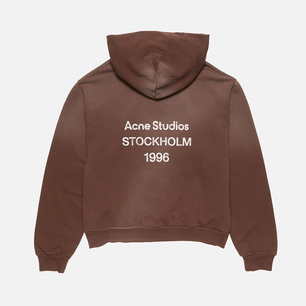 Acne Studios Clothing Acne Studios Fleece Logo Hoodie #390100 View 2 | Nigo Office