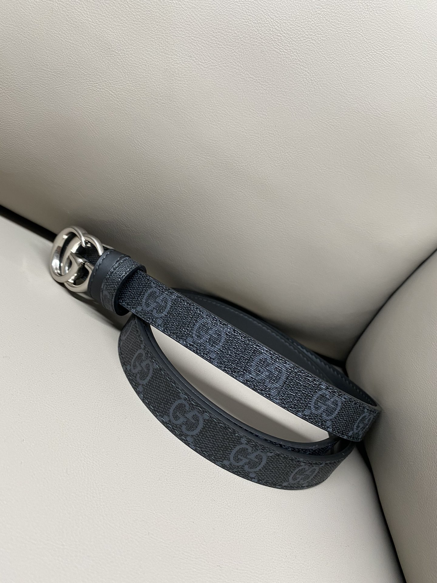 [TOP] GUCCI Marmont Belt 2 cm - Black - 711 Luxury