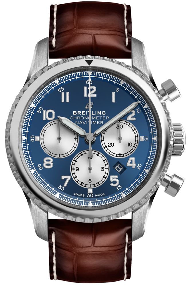 Navitimer 8 B01 Chronograph Brown Strap 43mm