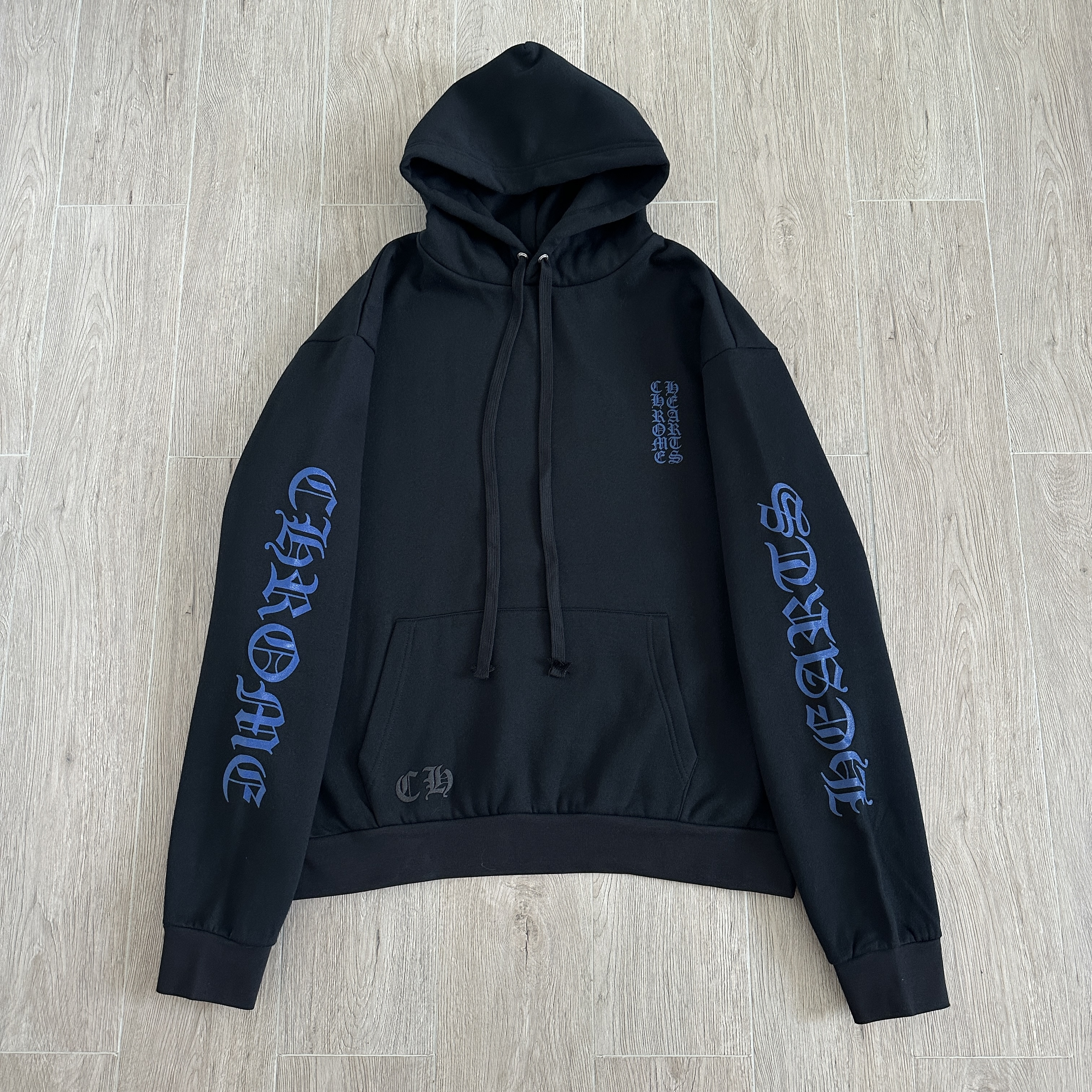 Chrome Hearts blue Clothing Chrome Hearts Blue Sanskrit Pullover Sweatshirt #395193 | Nigo Office