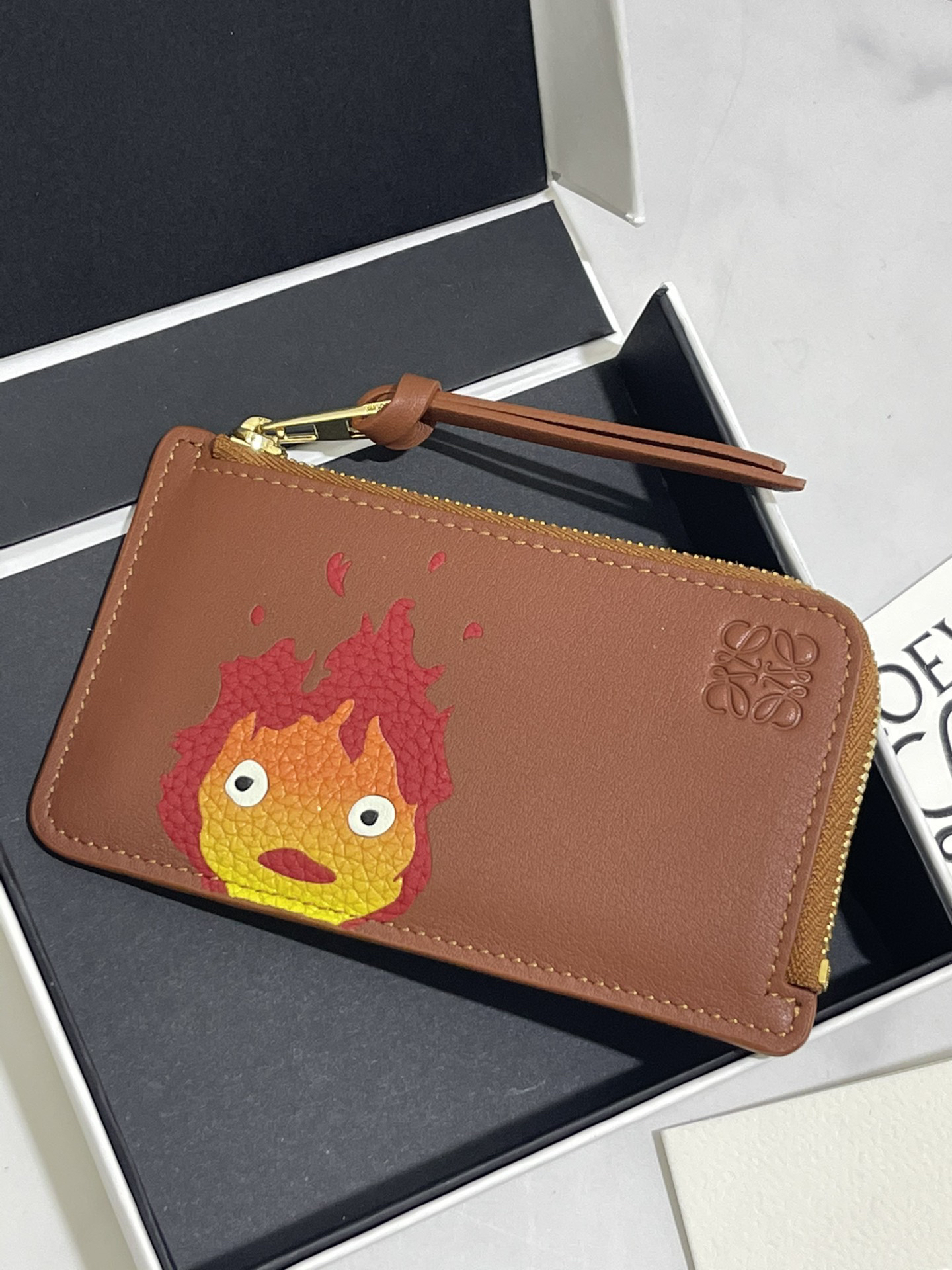[TOP] LOEWE Card Holder 13*7.5cm - Brown - 711 Luxury