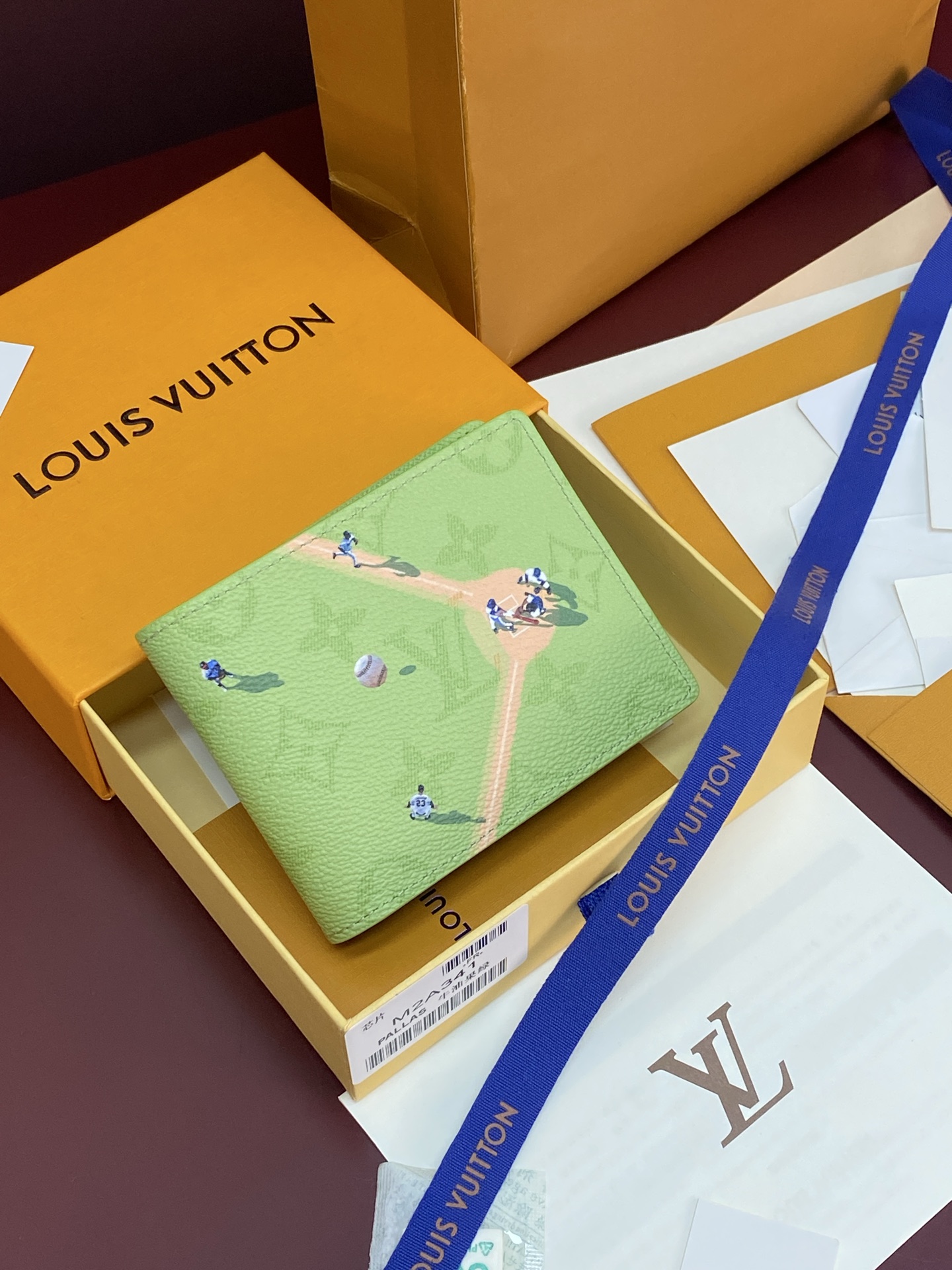 [TOP] Louis Vuitton LV Slender Wallet 11 x 8.5 x 2 cm - Green - 711 Luxury