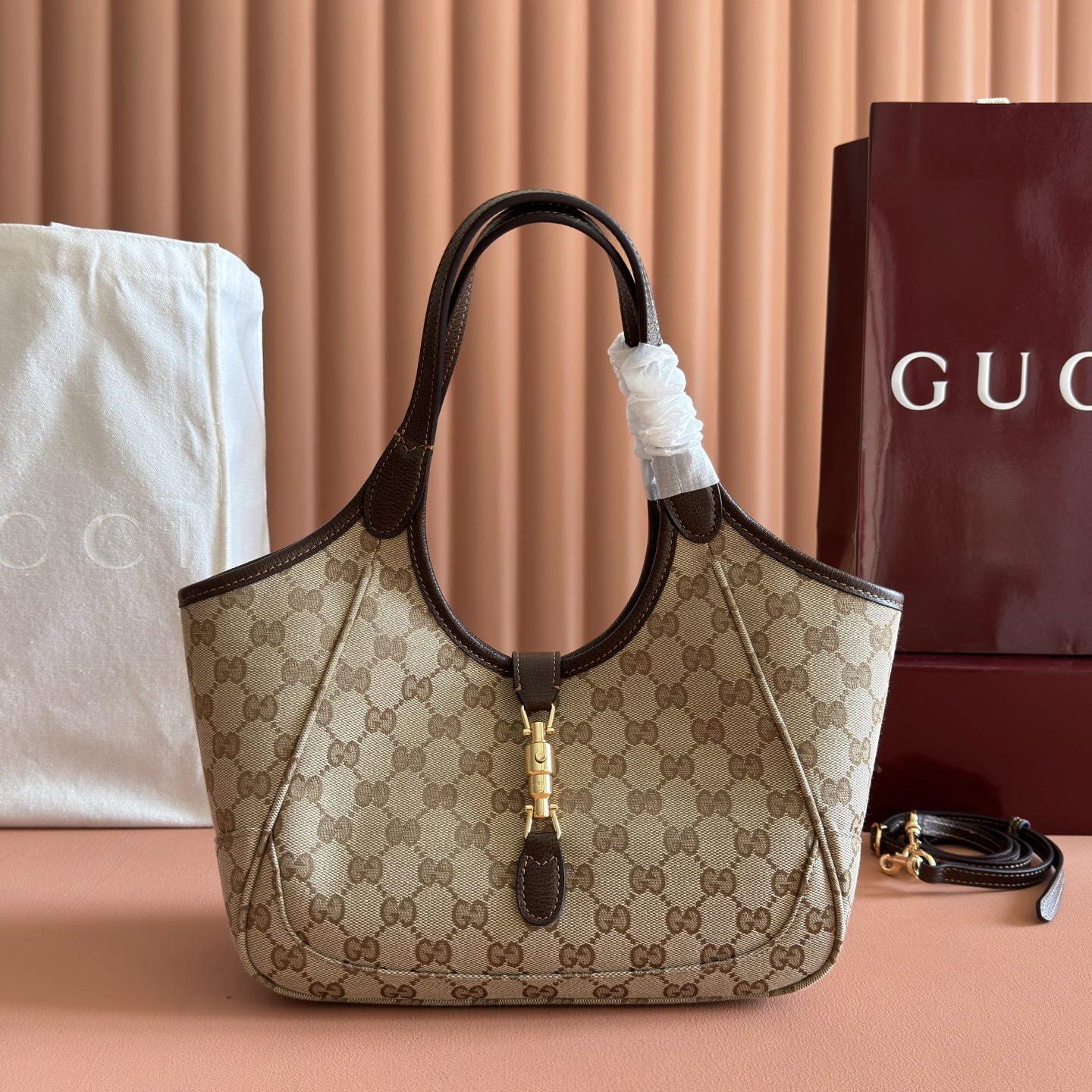[TOP] GUCCI Tote Bag 26x23x11cm - Brown