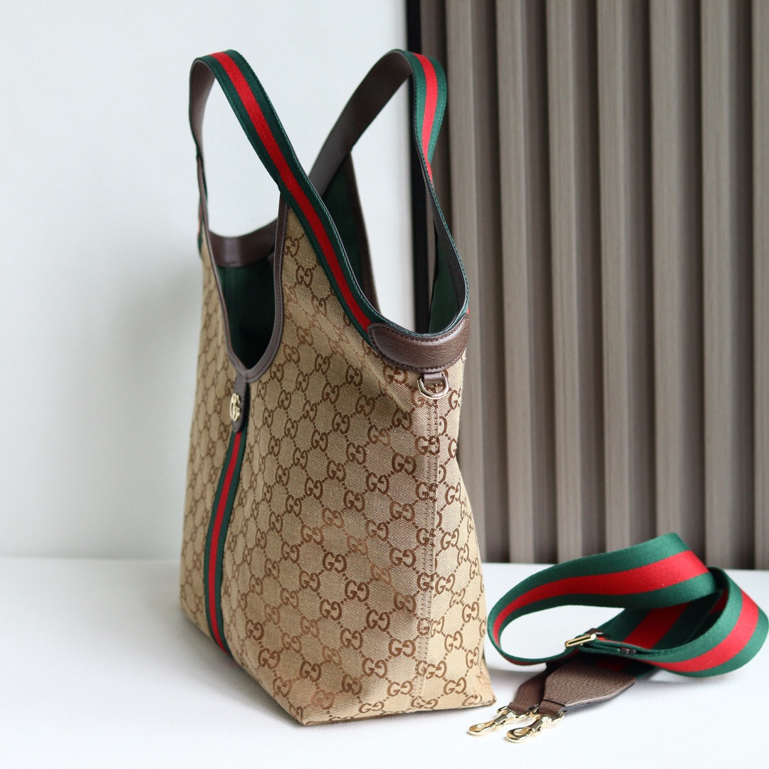 [TOP] GUCCI Giglio Tote Bags 50x47x14 cm - Brown - 711 Luxury