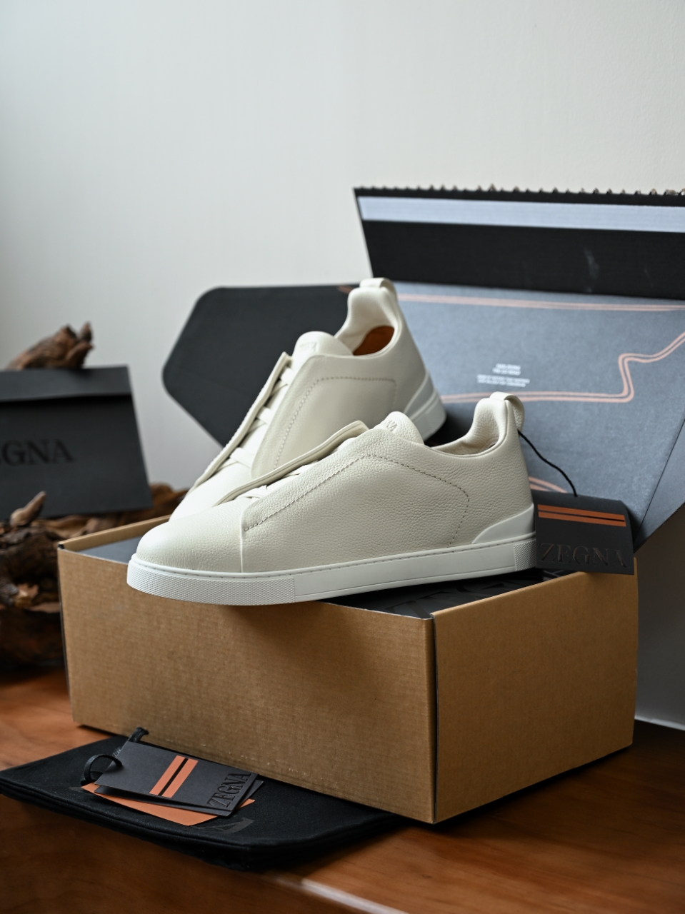 Designer Shoes Zegna Top-quality Version Deerskin Triple Stitch™ Sneakers #395153 View 2 | Nigo Office