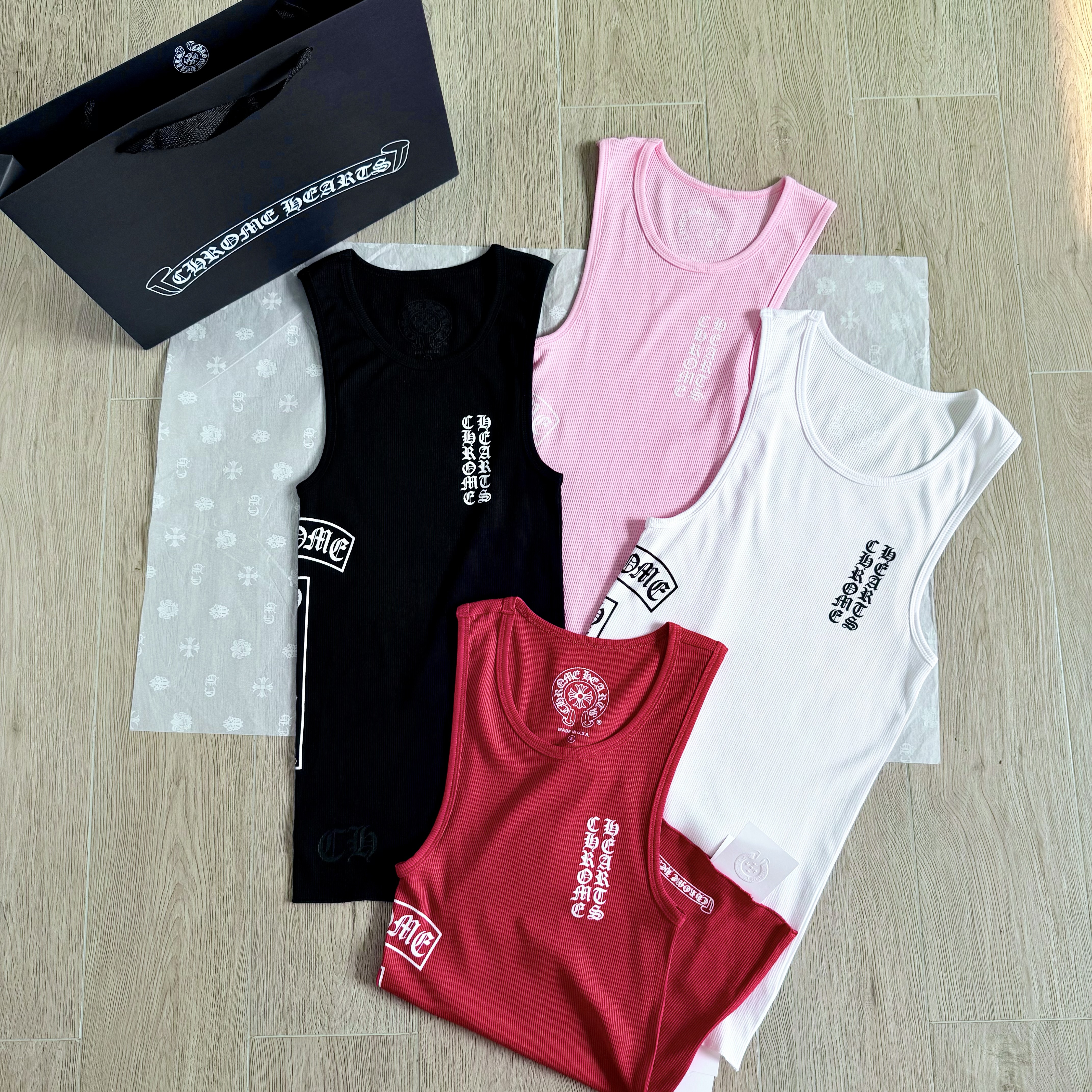 Chrome Hearts Knitted T-shirt Tank Top #380086
