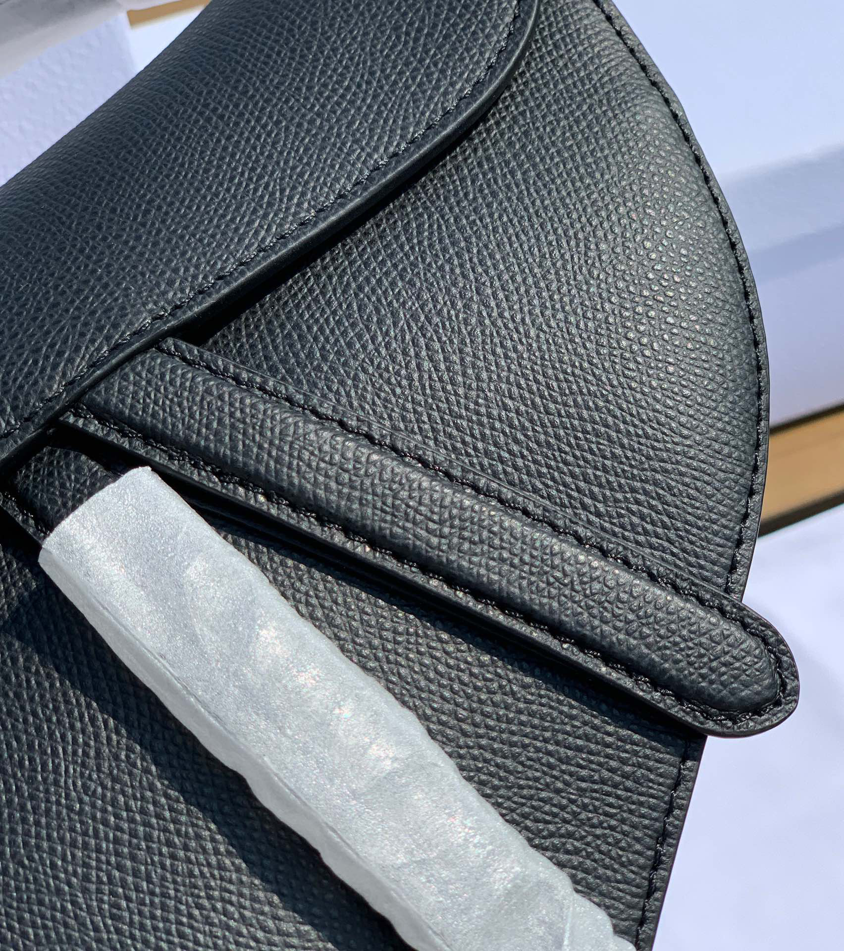 [TOP] Christian Dior Saddle Bag 25.5x20x6.5cm - Black