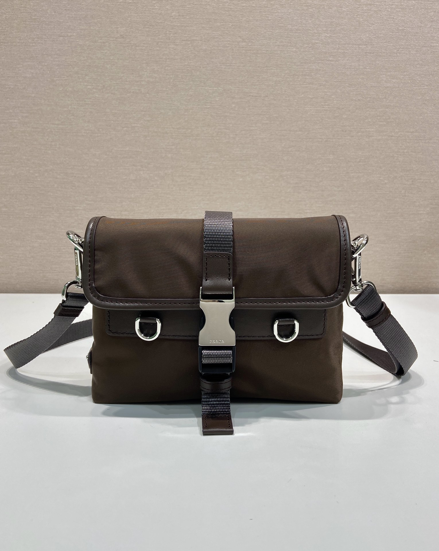 [TOP] PRADA  Bag Re-Nylon 19x13x5.5cm - Brown - 711 Luxury