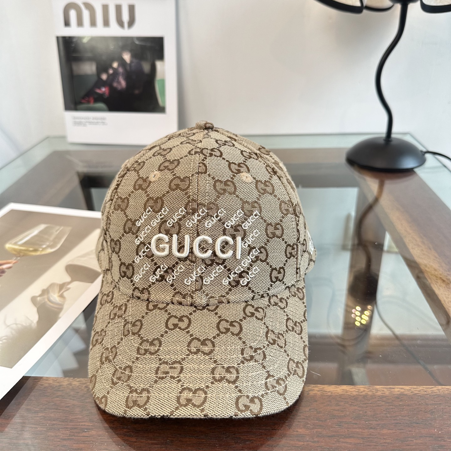 [TOP] GUCCI Baseball Hat - Brown - 711 Luxury