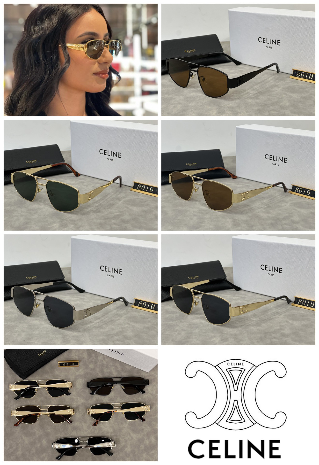 [TOP] CELINE Sunglasses - 5 Colors - 711 Luxury