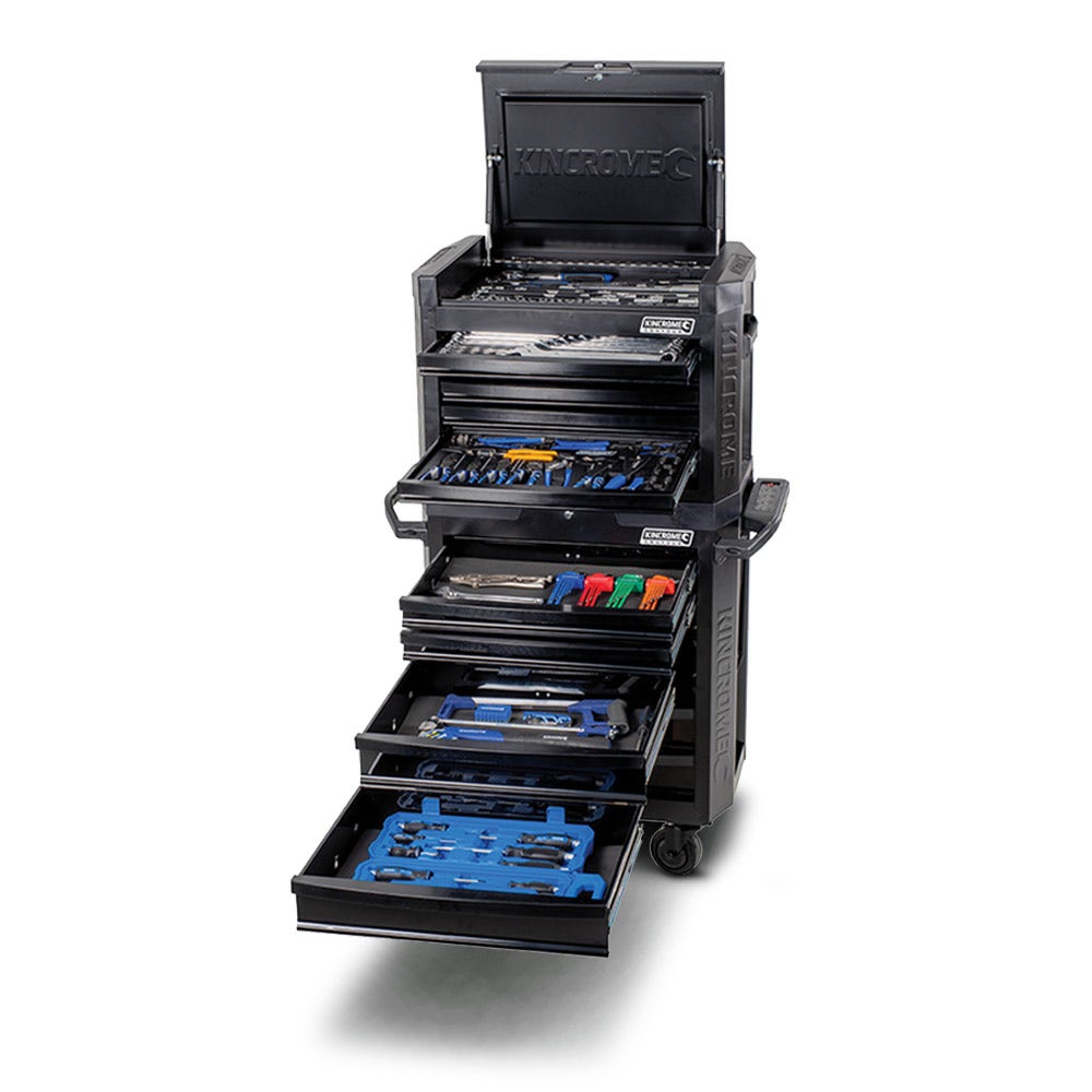 KINCROME TFL 242 Piece 12 Drawer Contour Tool Kit Black P1805MB