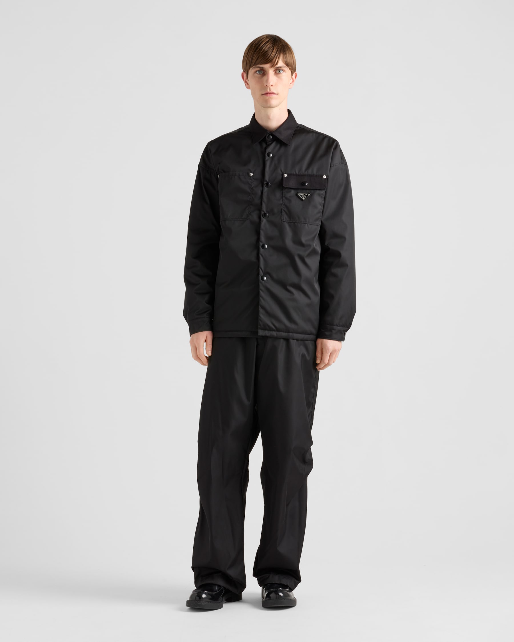 Prada black Clothing PRADA Black Re-nylon Shirt #395903 View 2 | Nigo Office