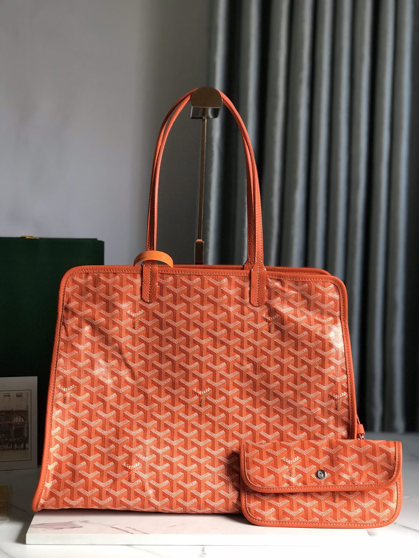[TOP] Goyard Hardy Bag 40*17*31cm  - Orange - 711 Luxury