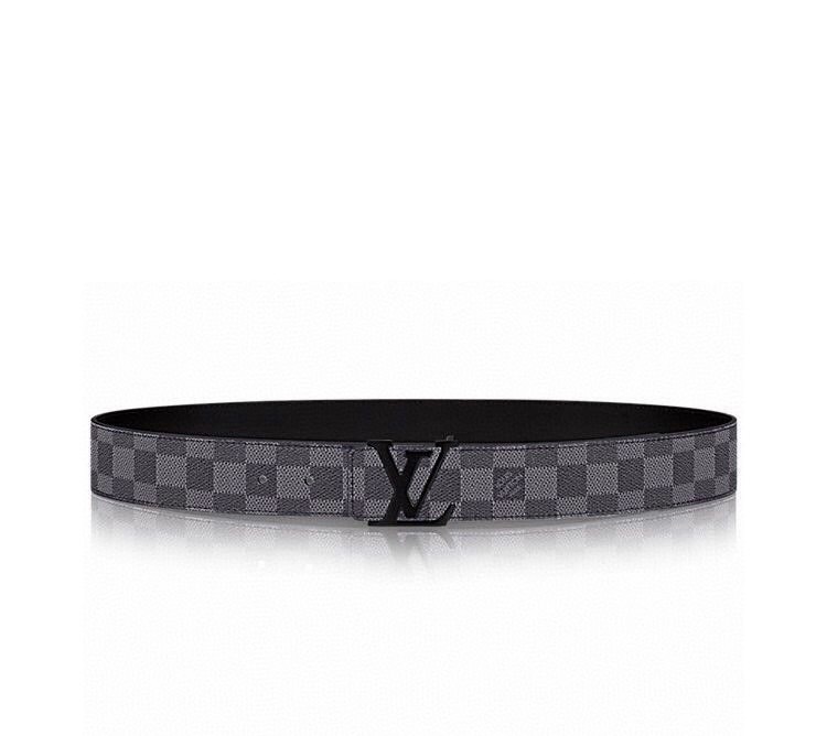 [TOP] Louis Vuitton LV Initiales Monogram Eipse Belt  4cm - Black - 711 Luxury